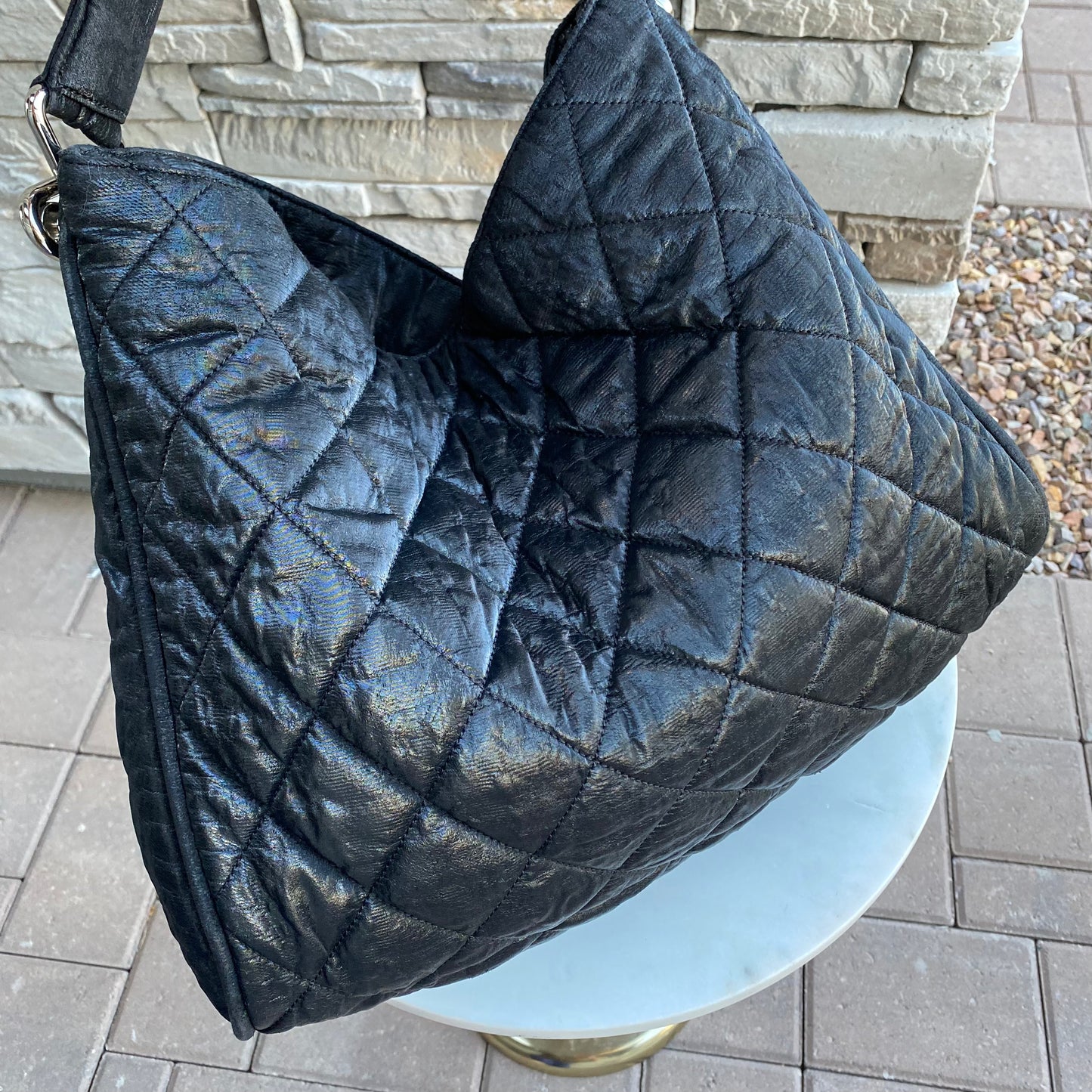 Chanel Le Marais Coated Canvas Hobo