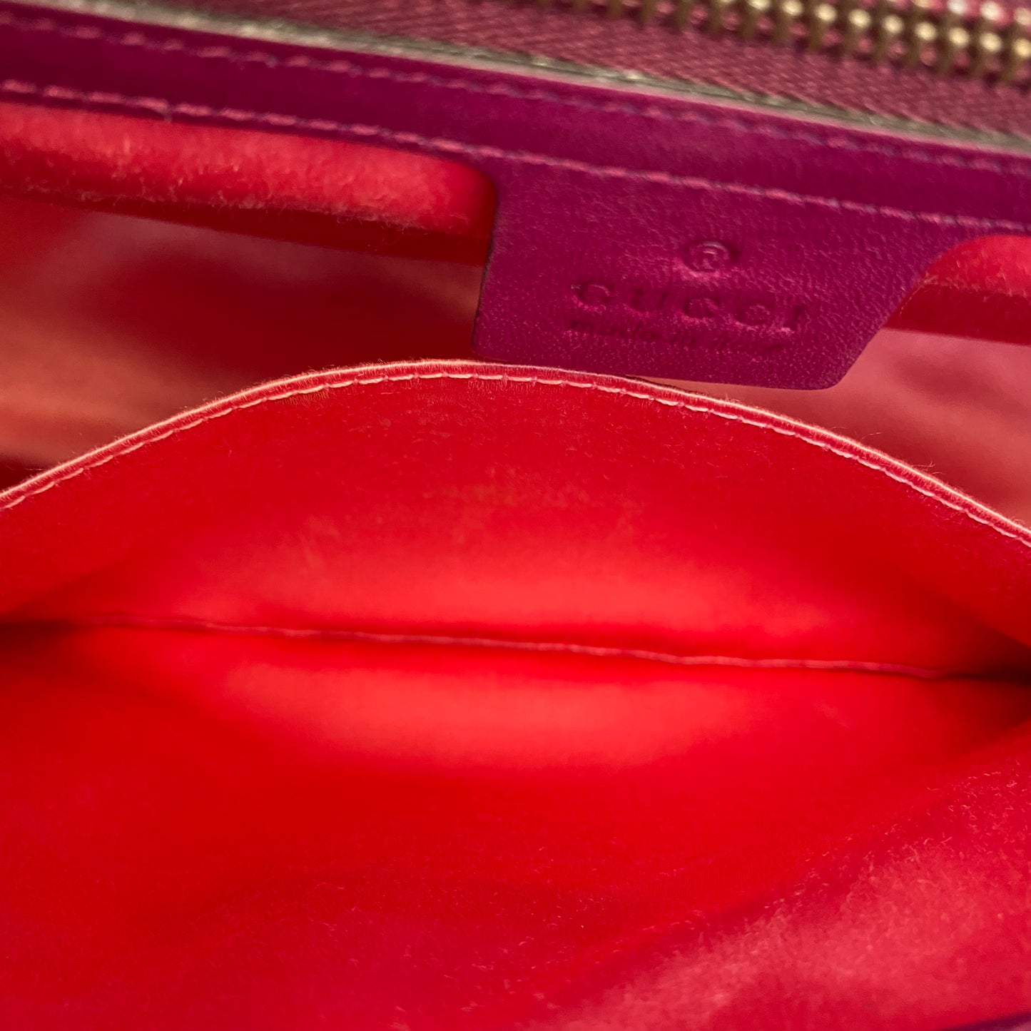 Gucci Velvet Matelasse Medium GG Marmont Shoulder Bag