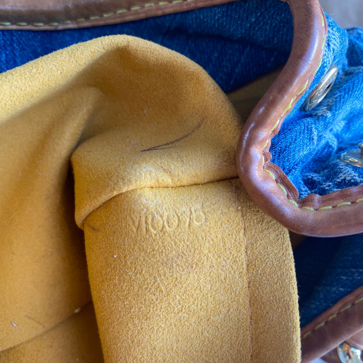 Louis Vuitton Mini Denim Pleaty Satchel