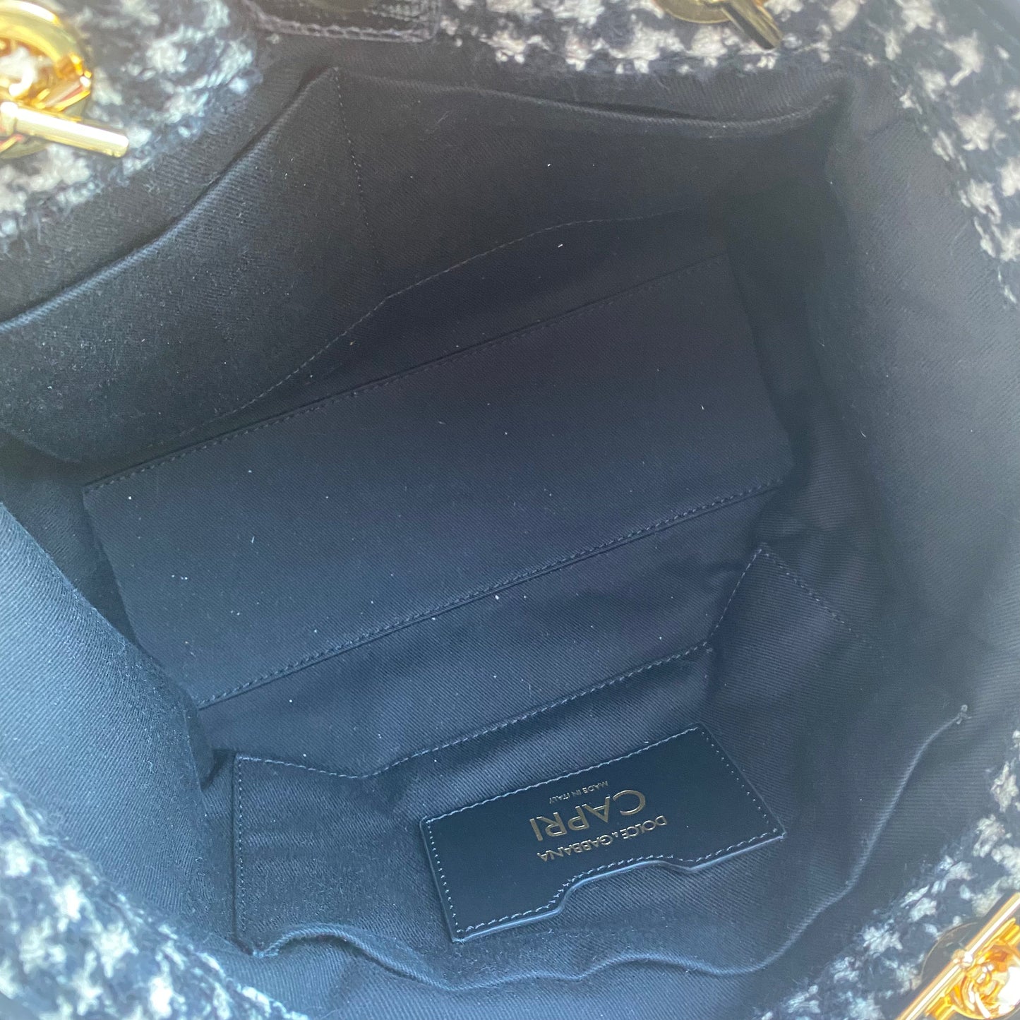 Dolce & Gabbana Small Tweed Capri Tote