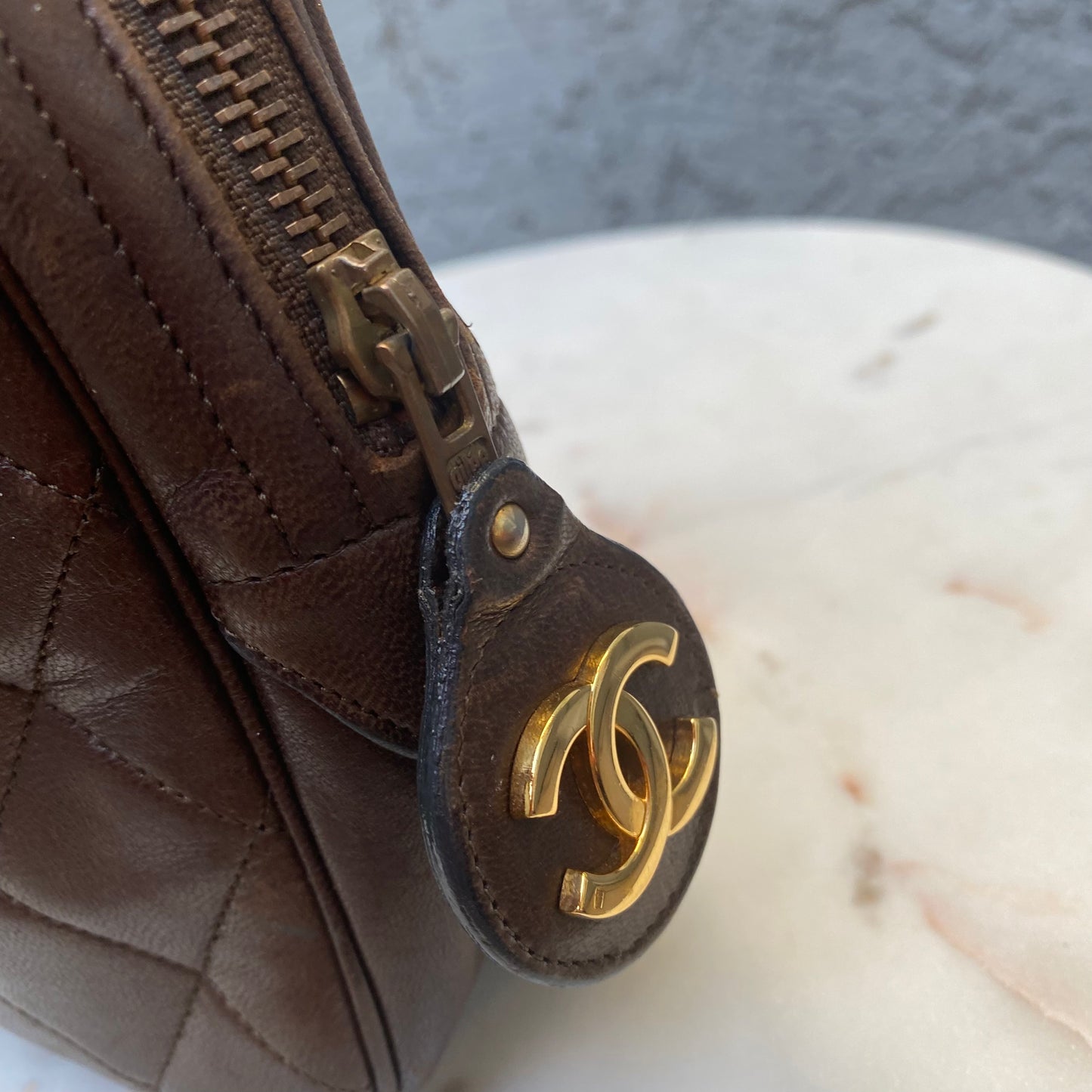 Chanel Lambskin Double Pocket Vintage Camera Bag