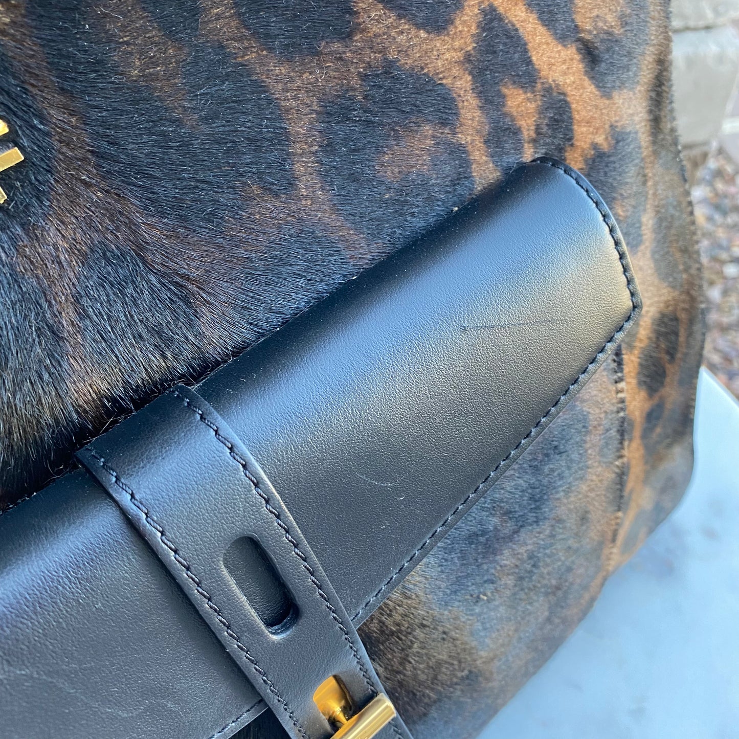 Tom Ford Rialto Leopard Top Handle Tote