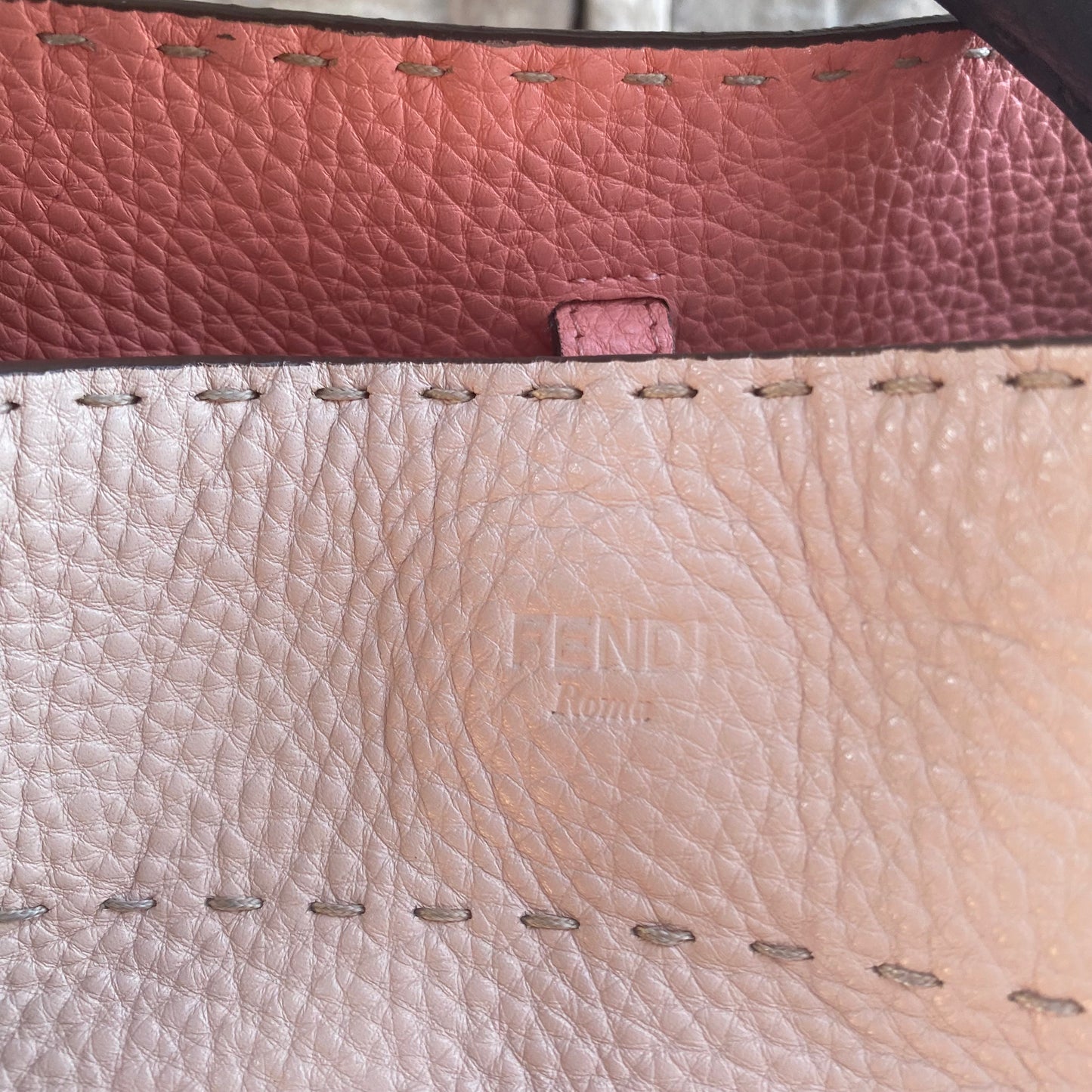 Fendi Selleria Leather Anna Bucket Bag
