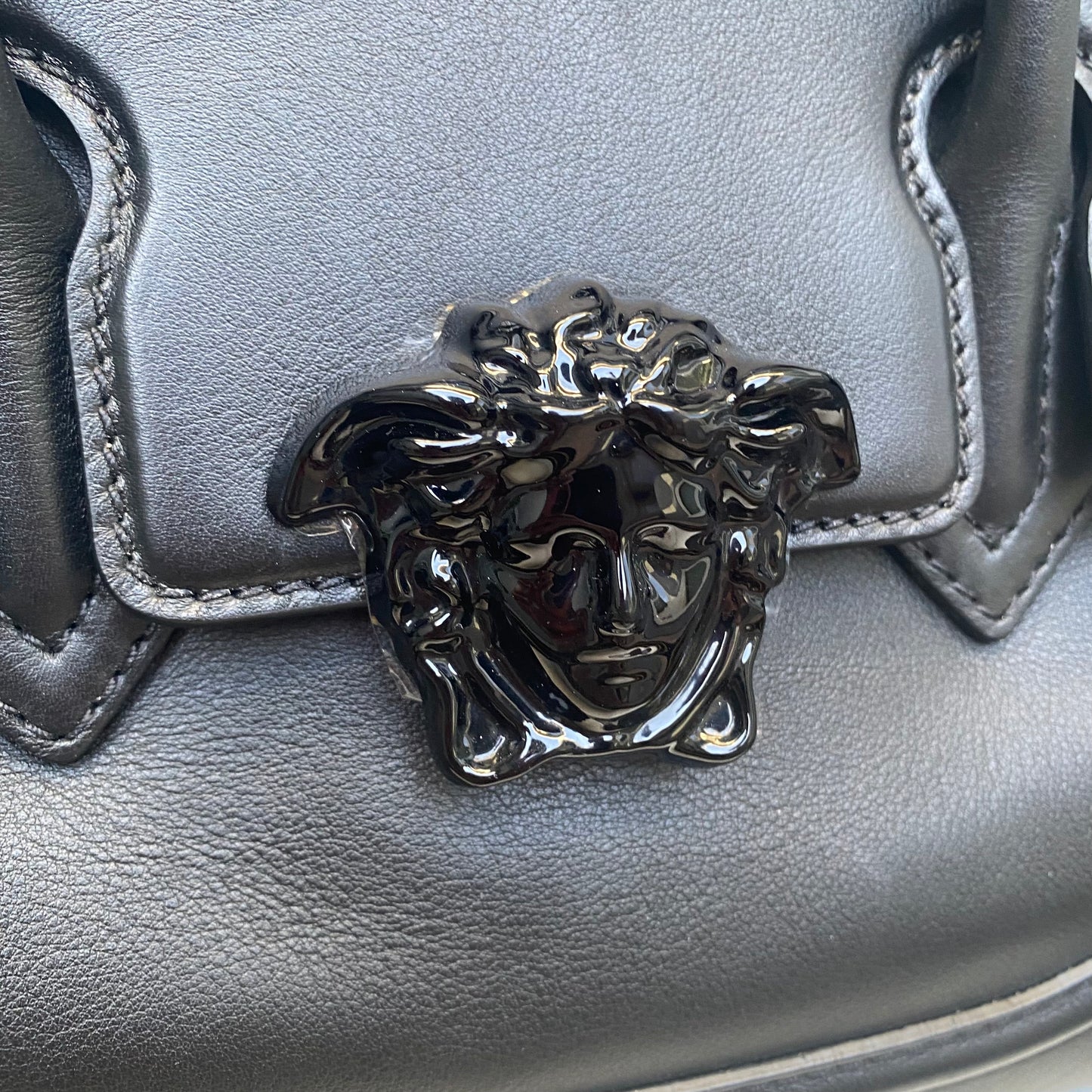 Versace Medium Palazzo Empire Leather Satchel