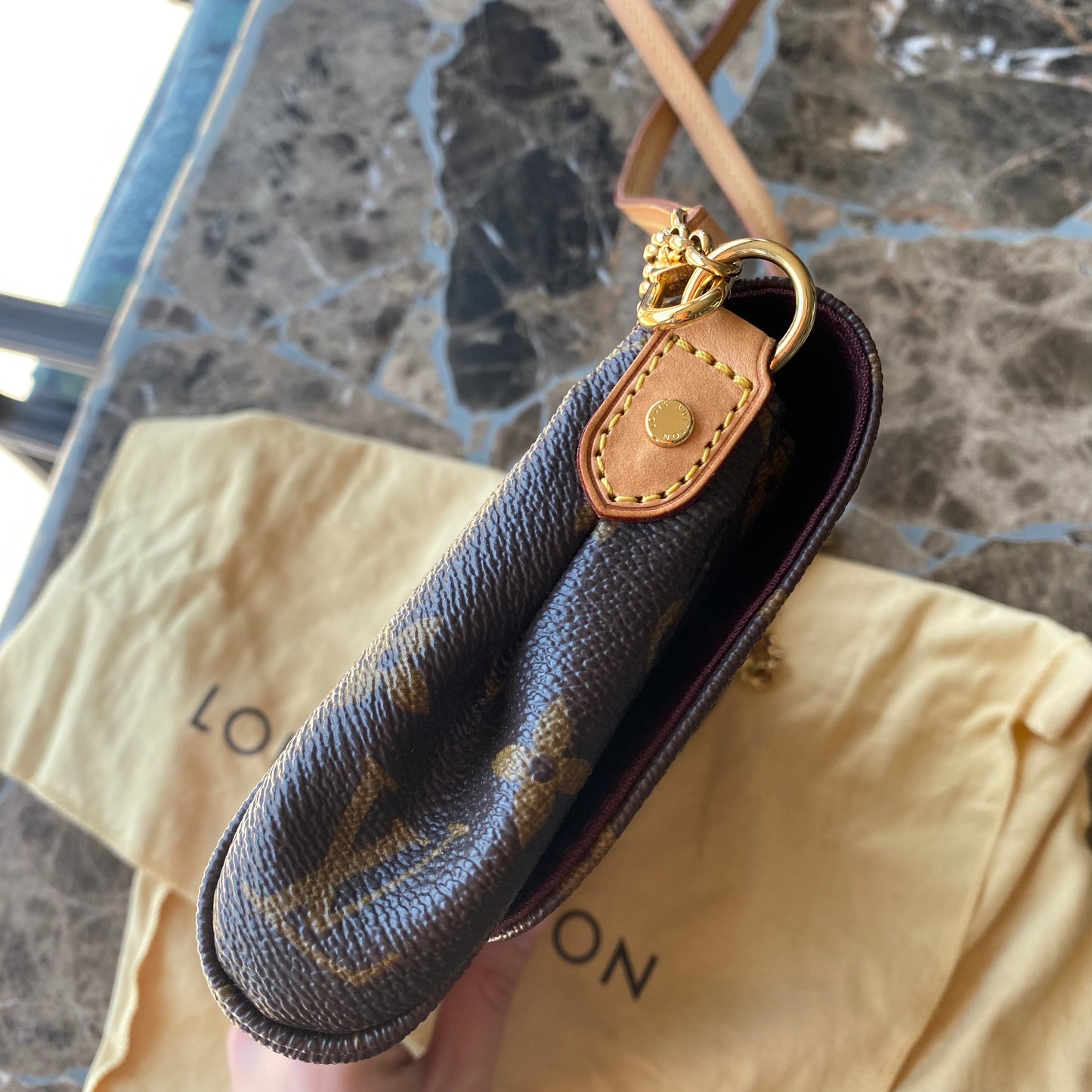 Louis Vuitton Monogram Favorite PM Clutch Crossbody