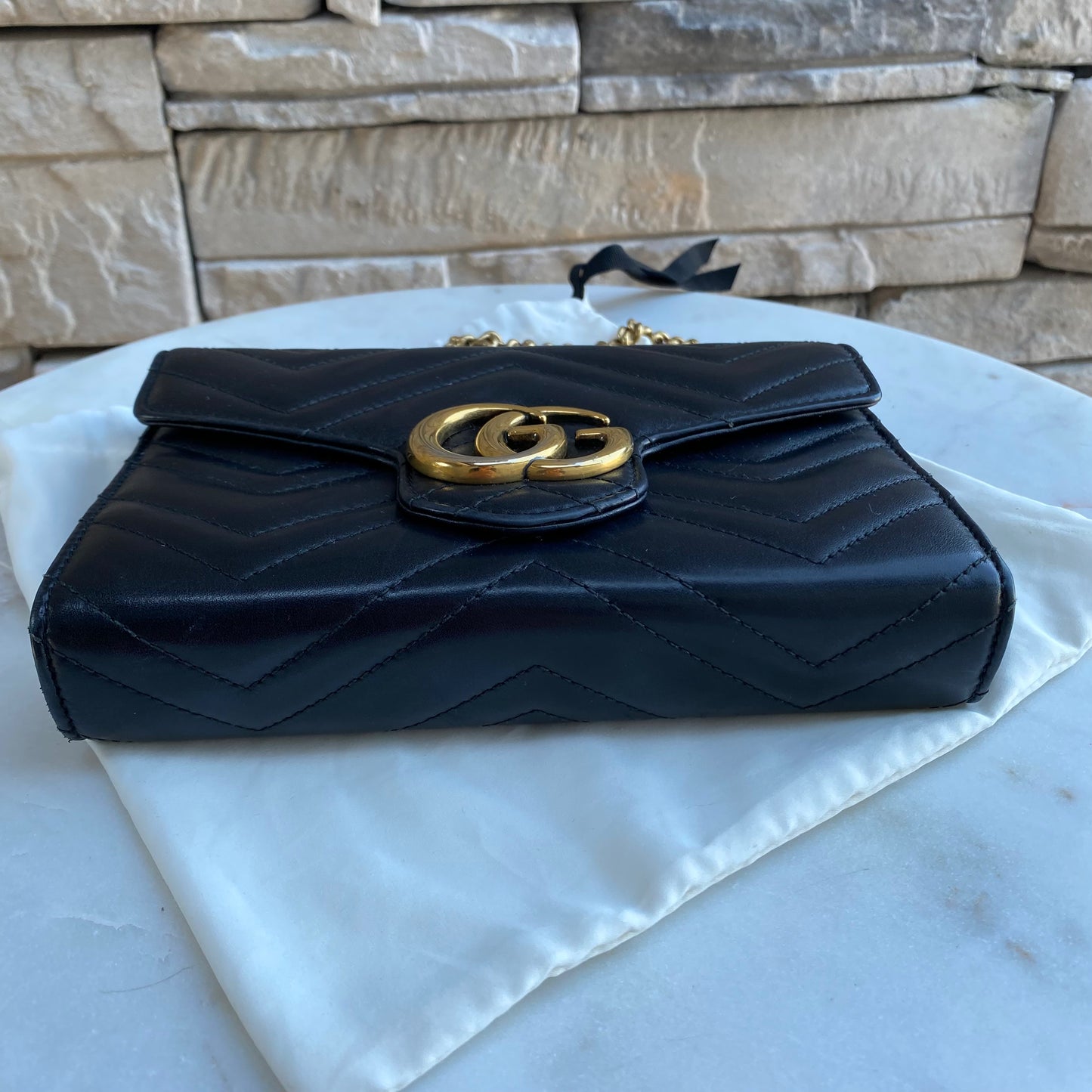 Gucci GG Marmont Matelasse Wallet on Chain