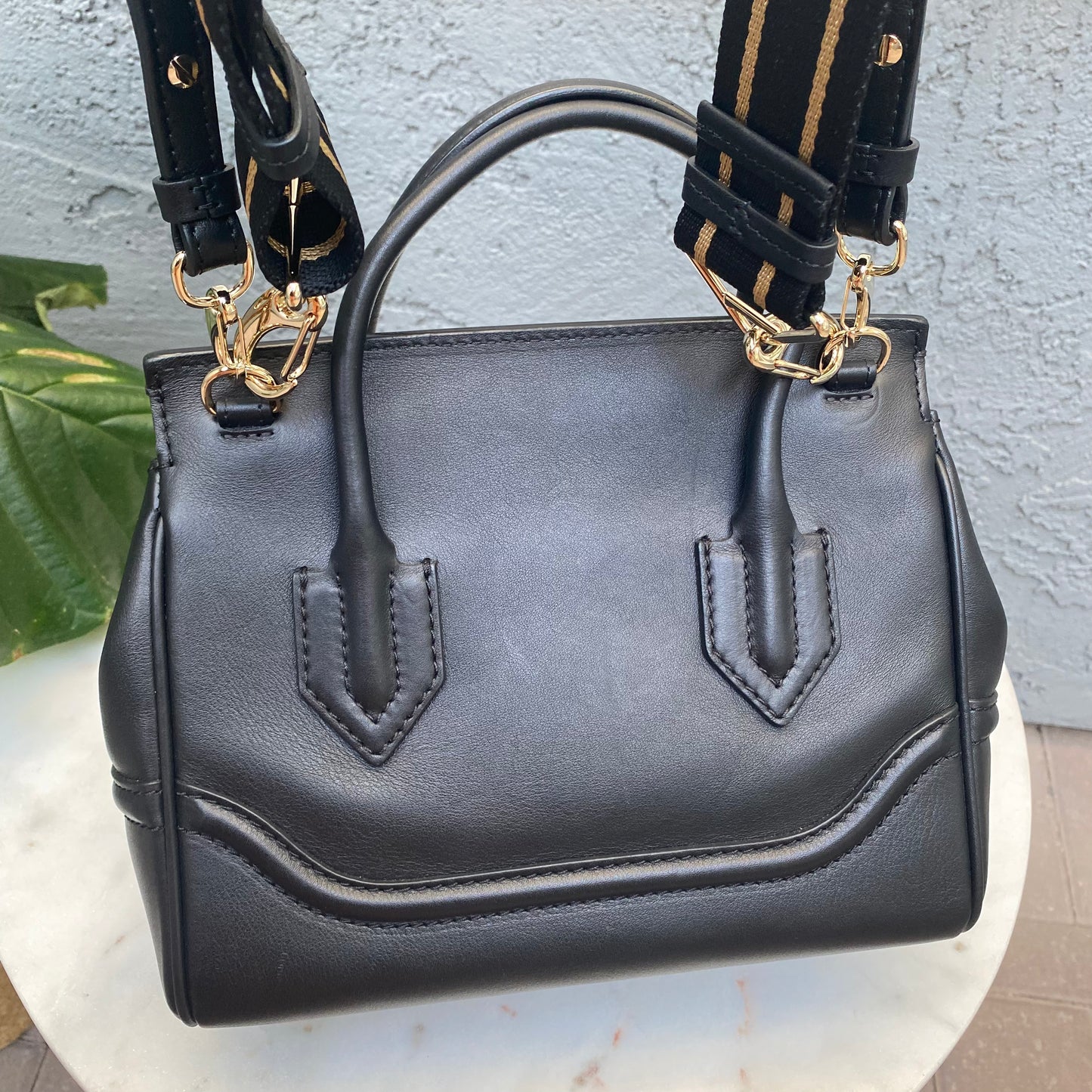 Versace Medium Palazzo Empire Leather Satchel