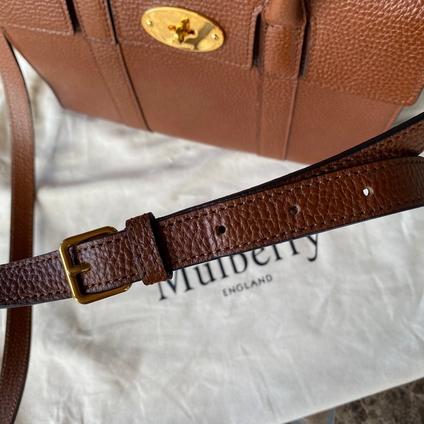 Mulberry Small Bayswater Grained Leather Tote