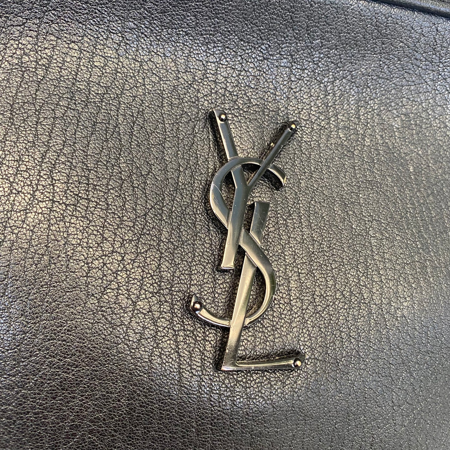 Saint Laurent Lambskin Monogram Small Lou Camera Bag
