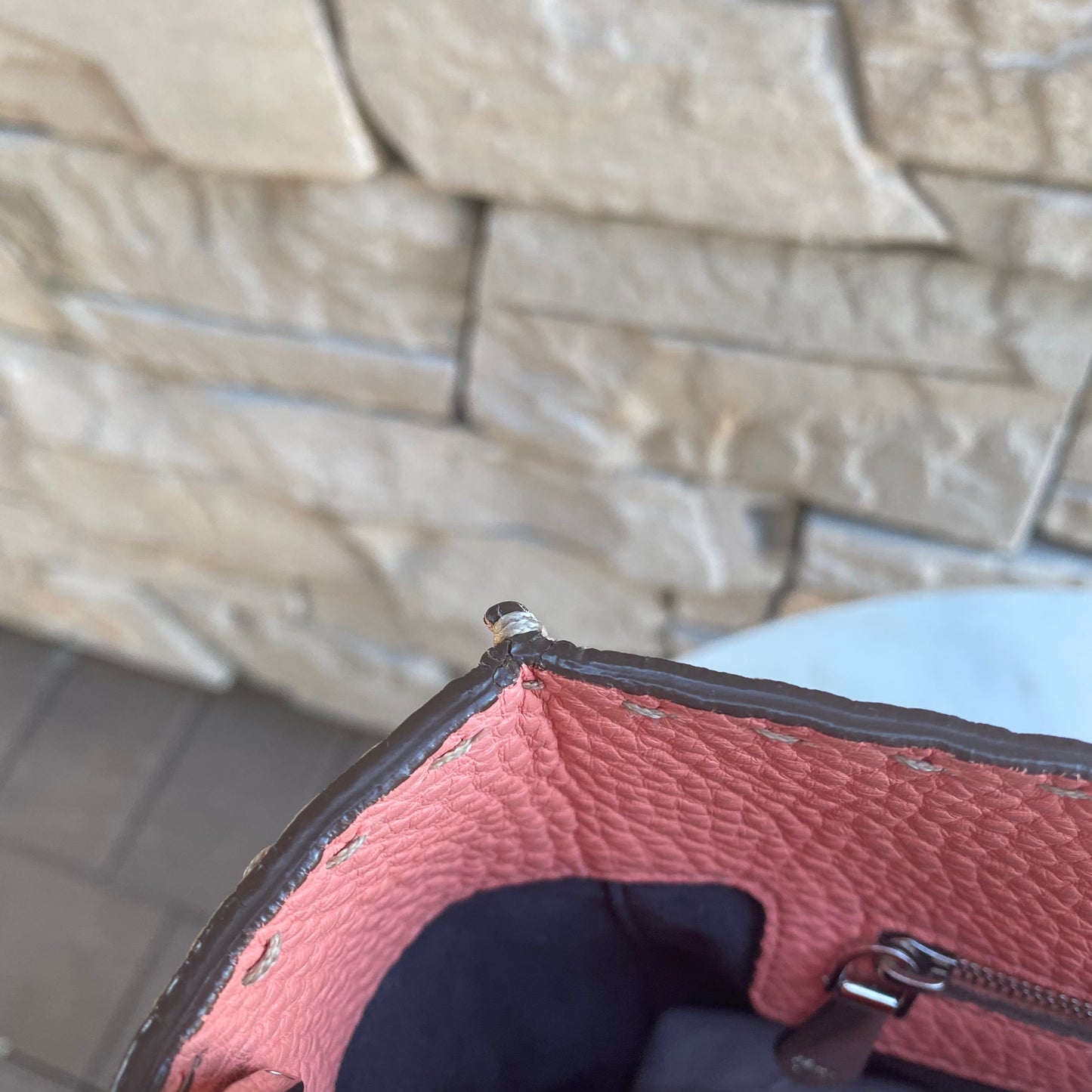 Fendi Selleria Leather Anna Bucket Bag