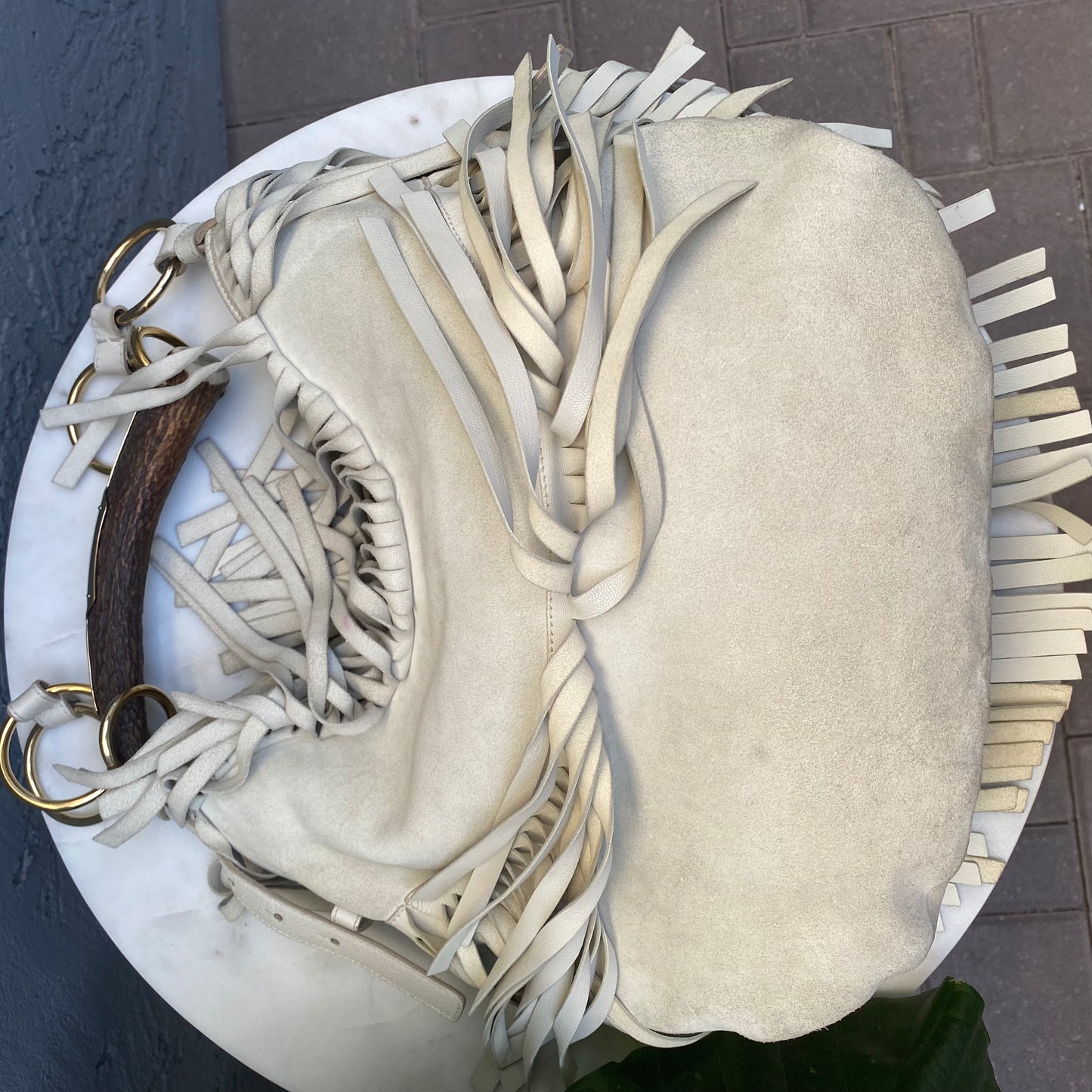 Yves Saint Laurent Vintage Mombasa Fringe Shoulder Bag