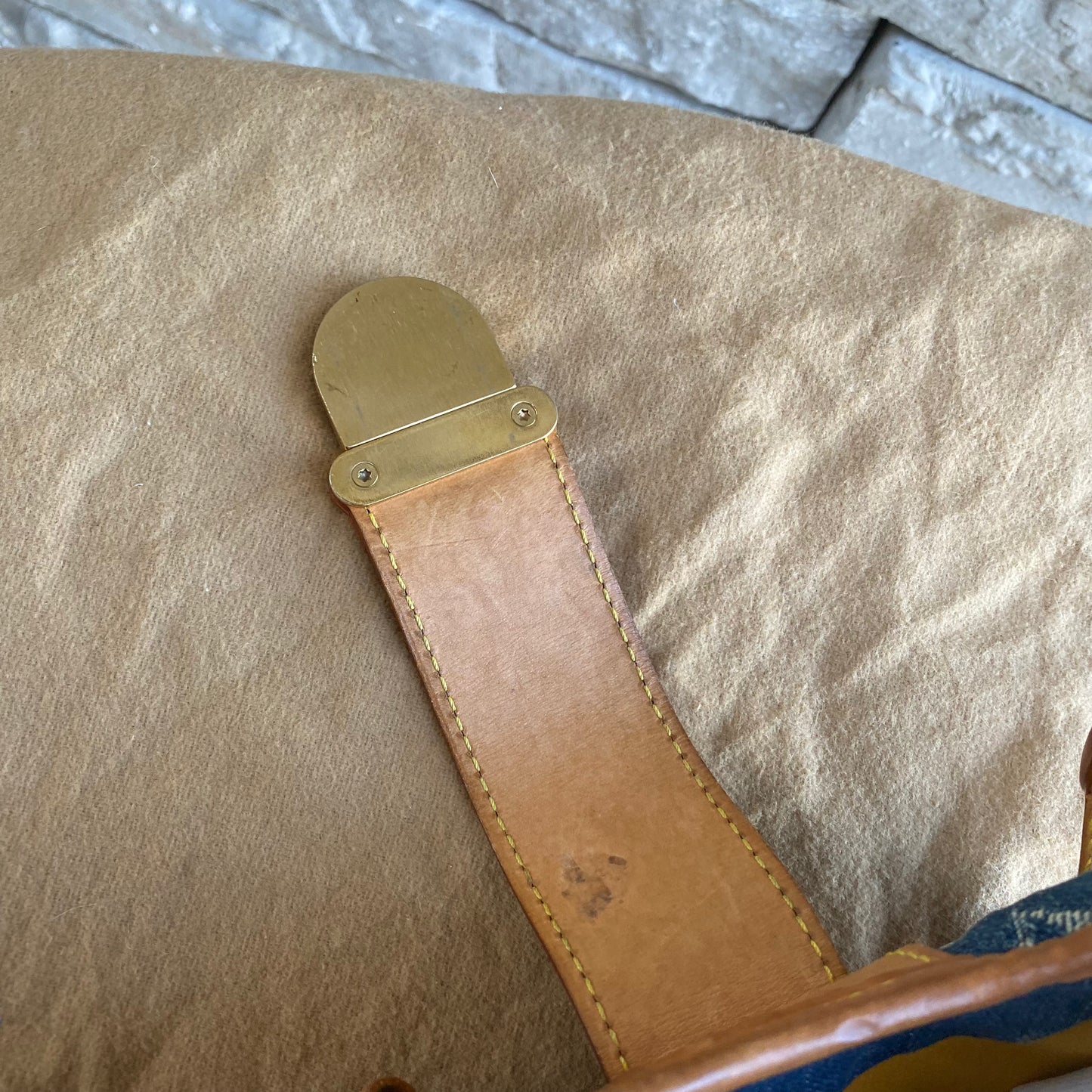 Louis Vuitton Mini Denim Pleaty Satchel