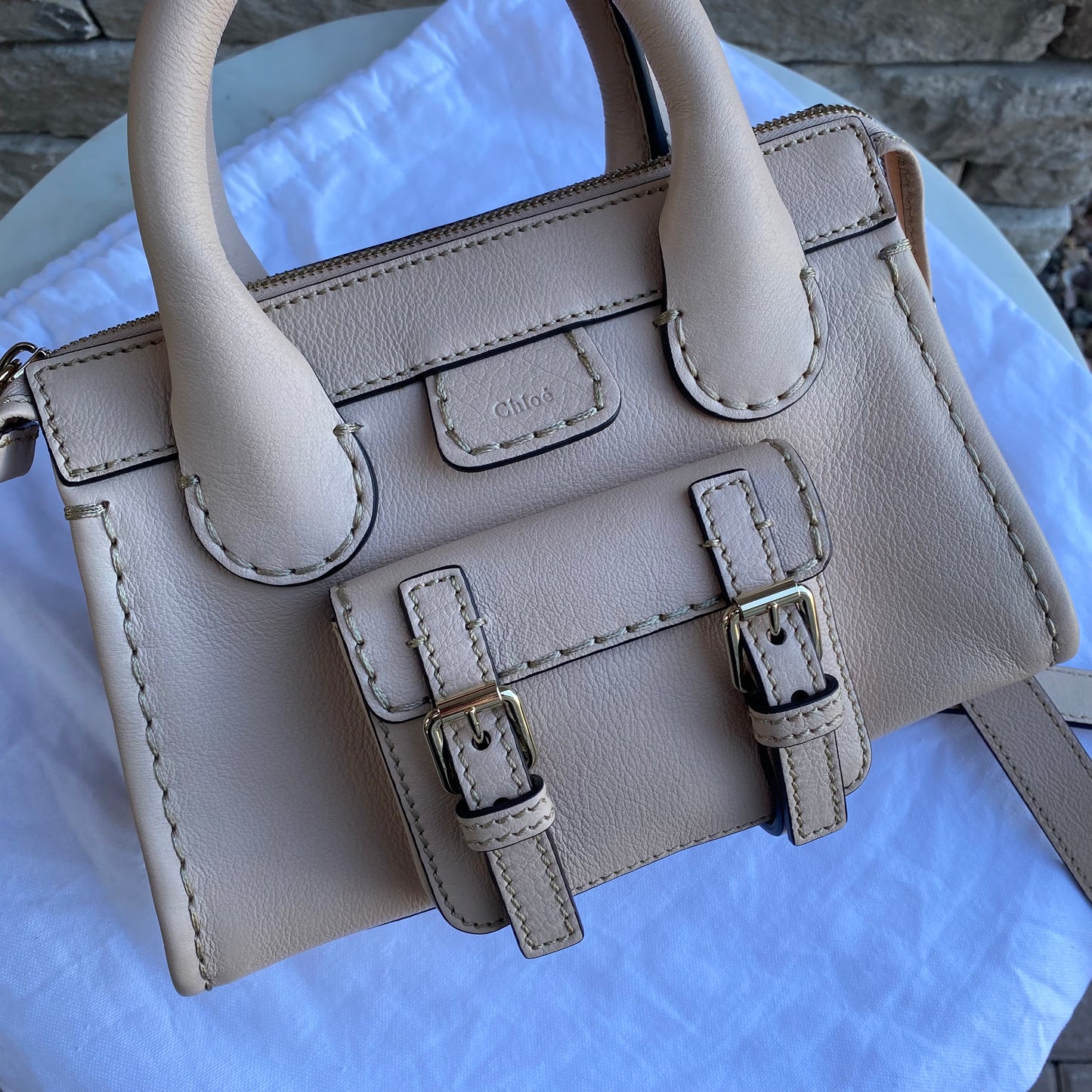 Chloe Mini Edith Leather Satchel Shoulder Bag