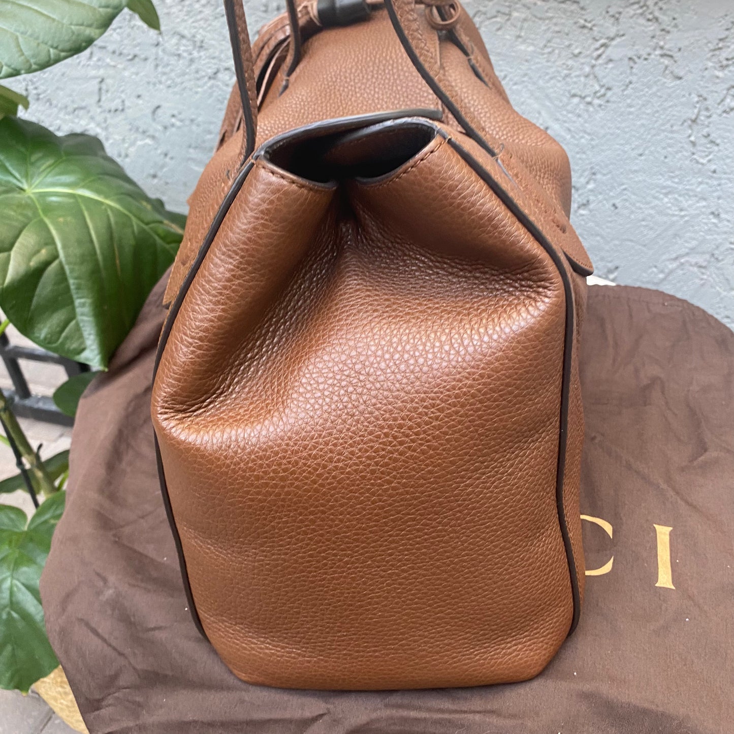 Gucci Bamboo Lady Tassel Satchel