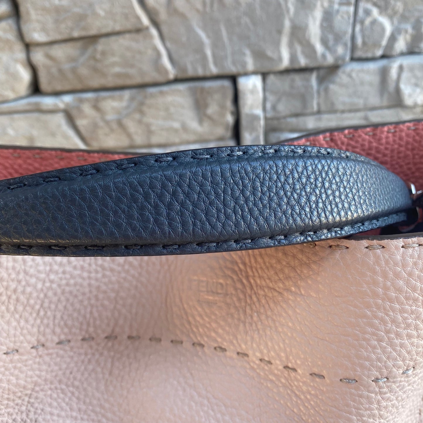 Fendi Selleria Leather Anna Bucket Bag