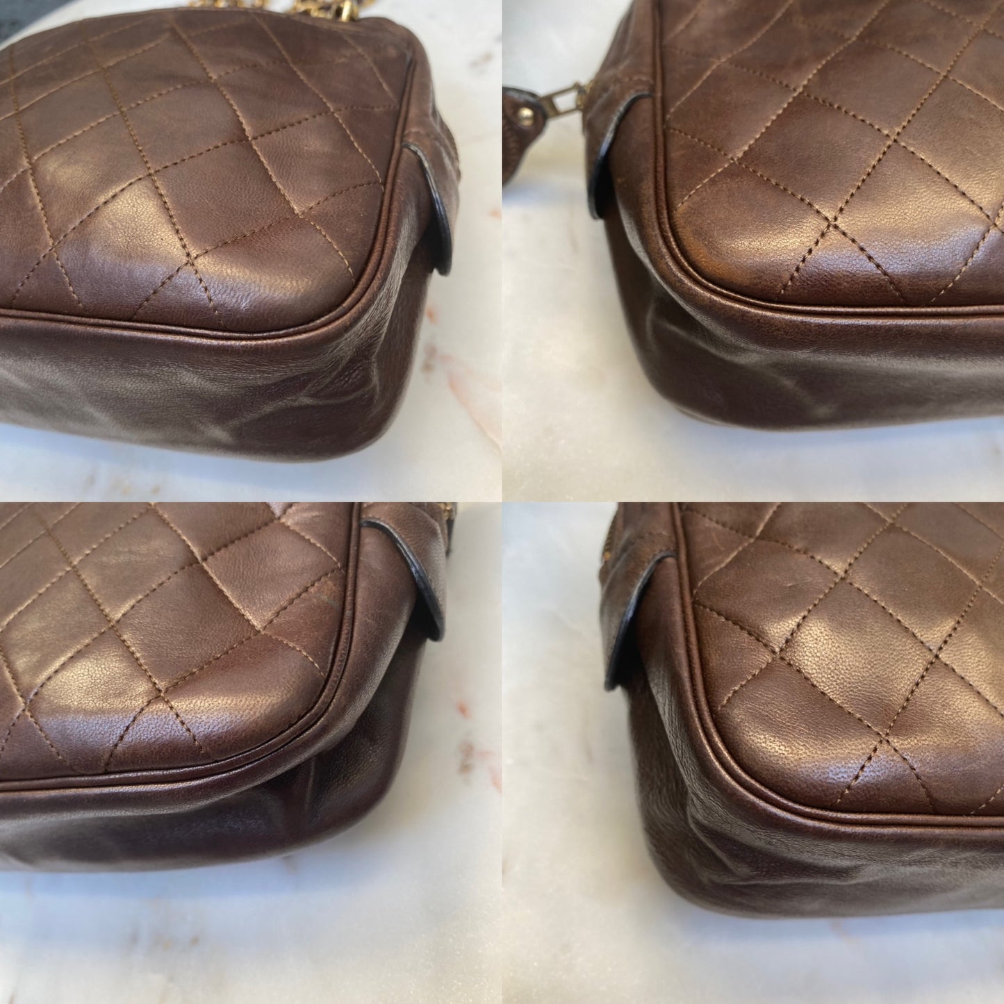 Chanel Lambskin Double Pocket Vintage Camera Bag