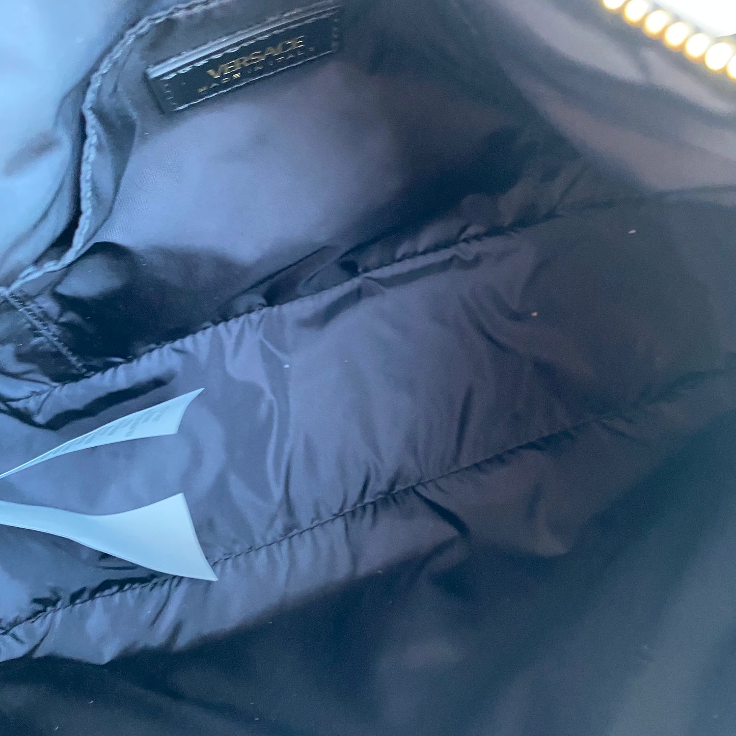 Versace Medusa Nylon Tribute Chain Shoulder Bag