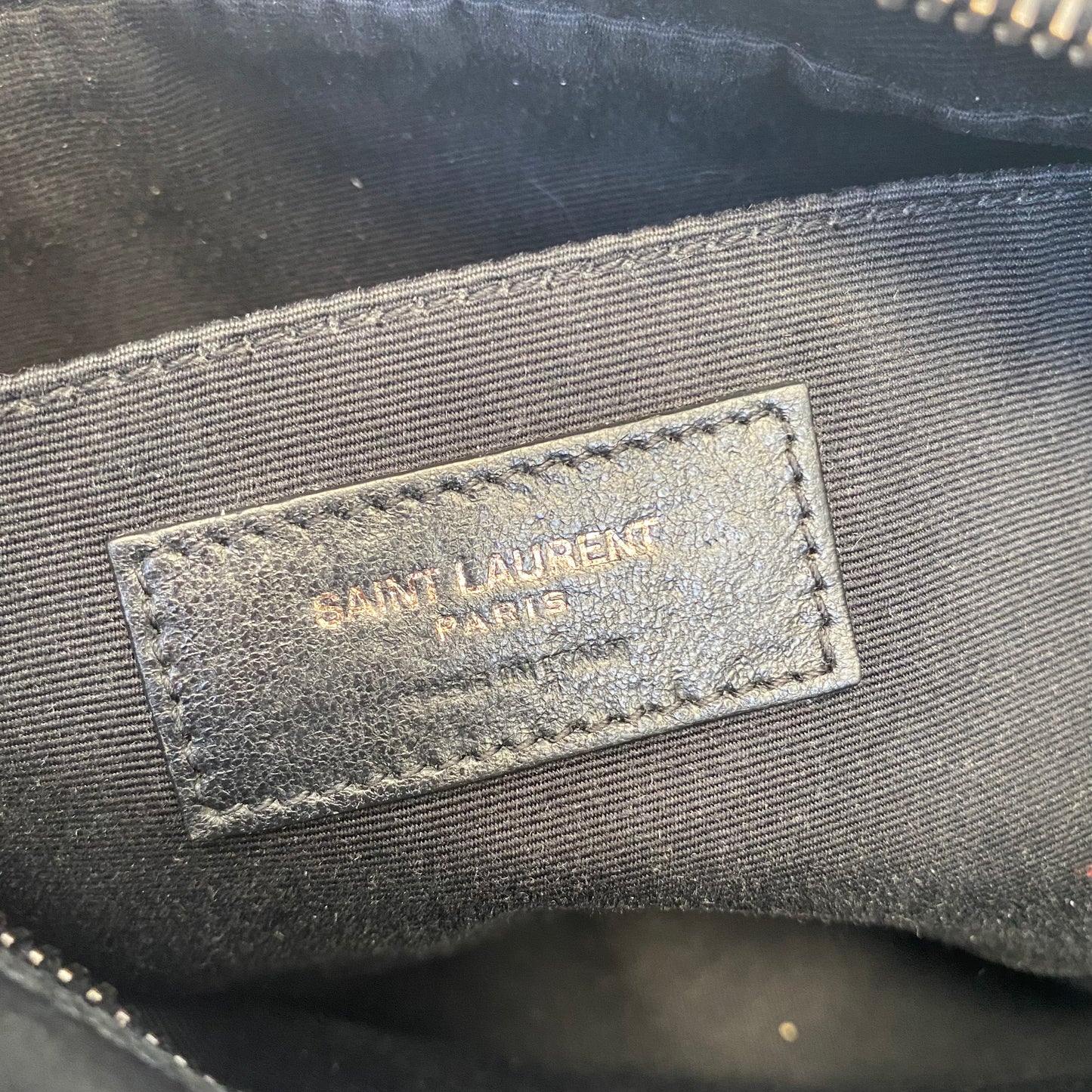 Saint Laurent Lambskin Monogram Small Lou Camera Bag