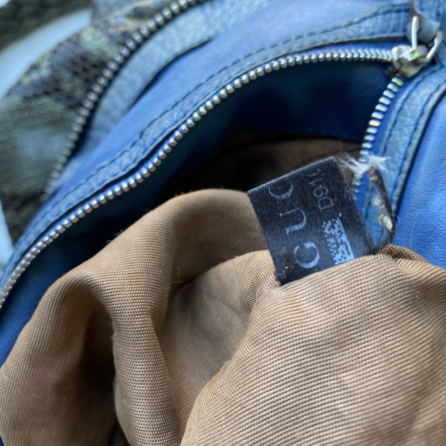 Gucci Python Large Bamboo Bar Bag