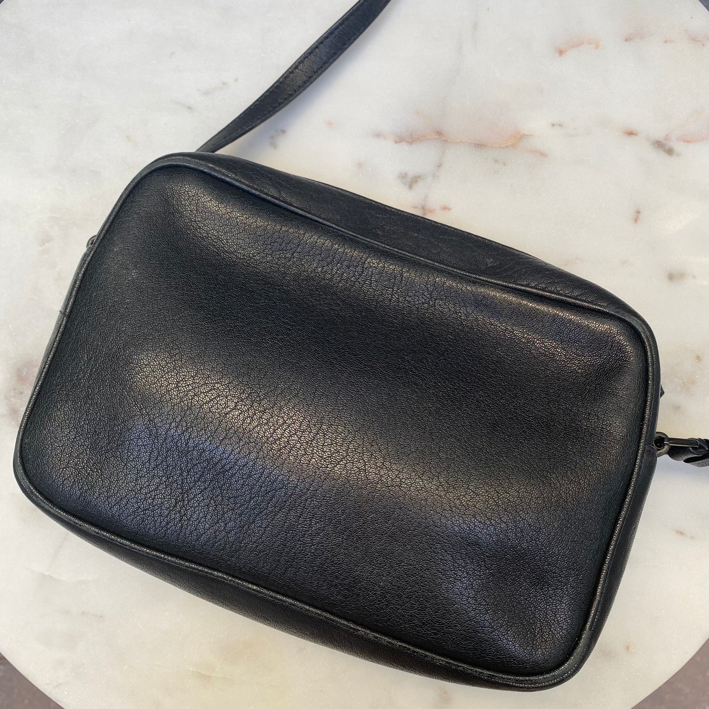 Saint Laurent Lambskin Monogram Small Lou Camera Bag