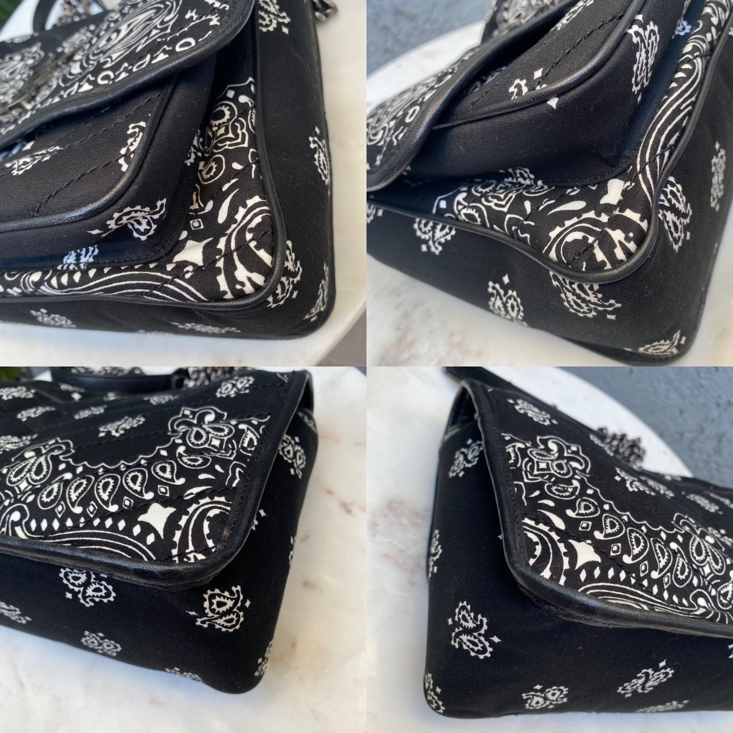 Saint Laurent Medium Chevron Bandana Niki