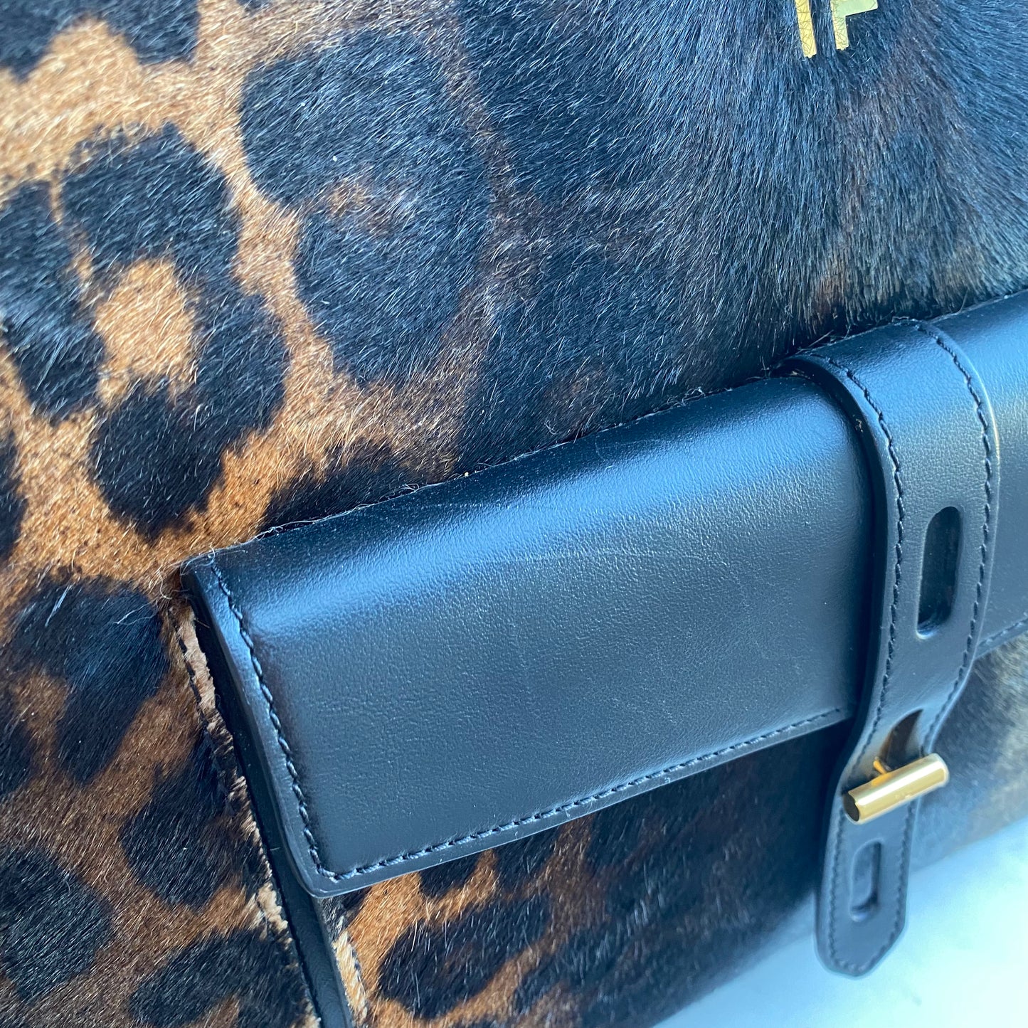 Tom Ford Rialto Leopard Top Handle Tote