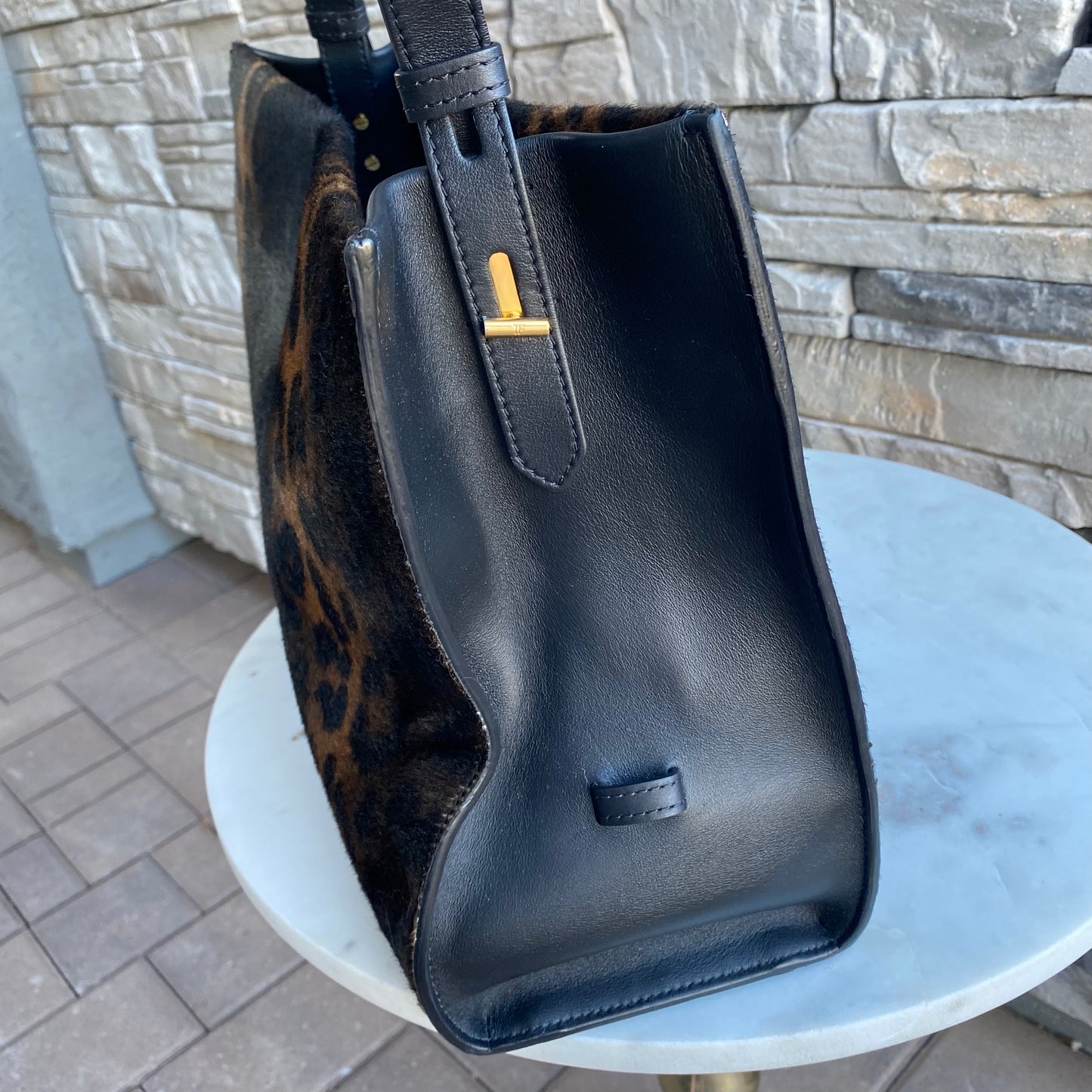 Tom Ford Rialto Leopard Top Handle Tote