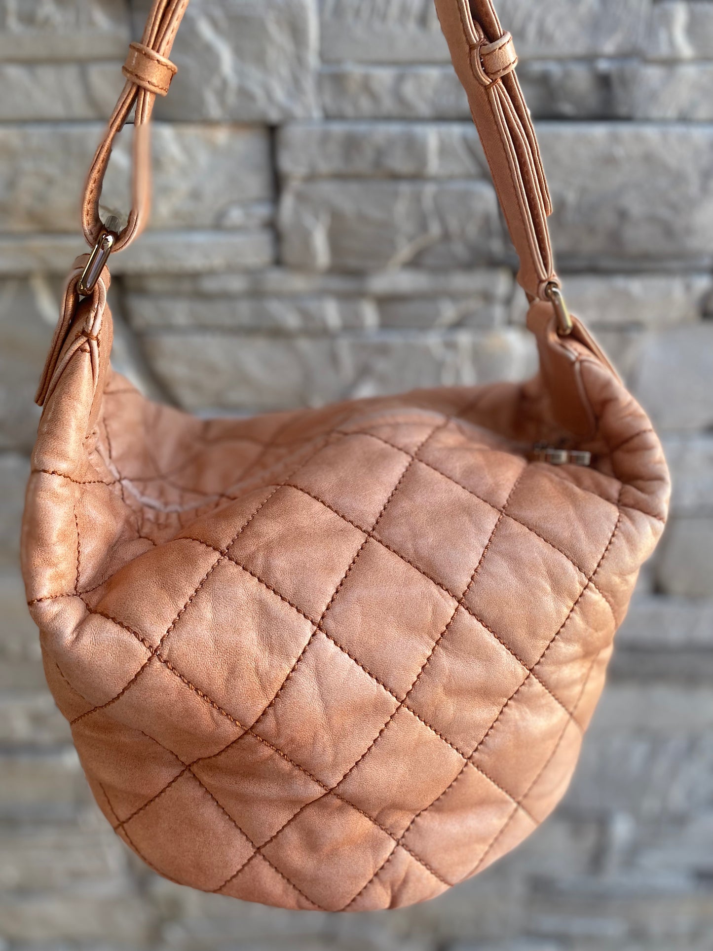 Chanel Cloudy Leather Hobo