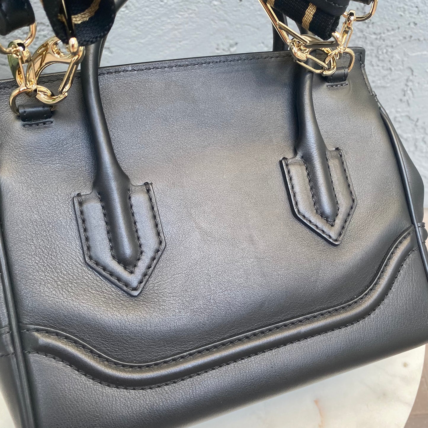 Versace Medium Palazzo Empire Leather Satchel
