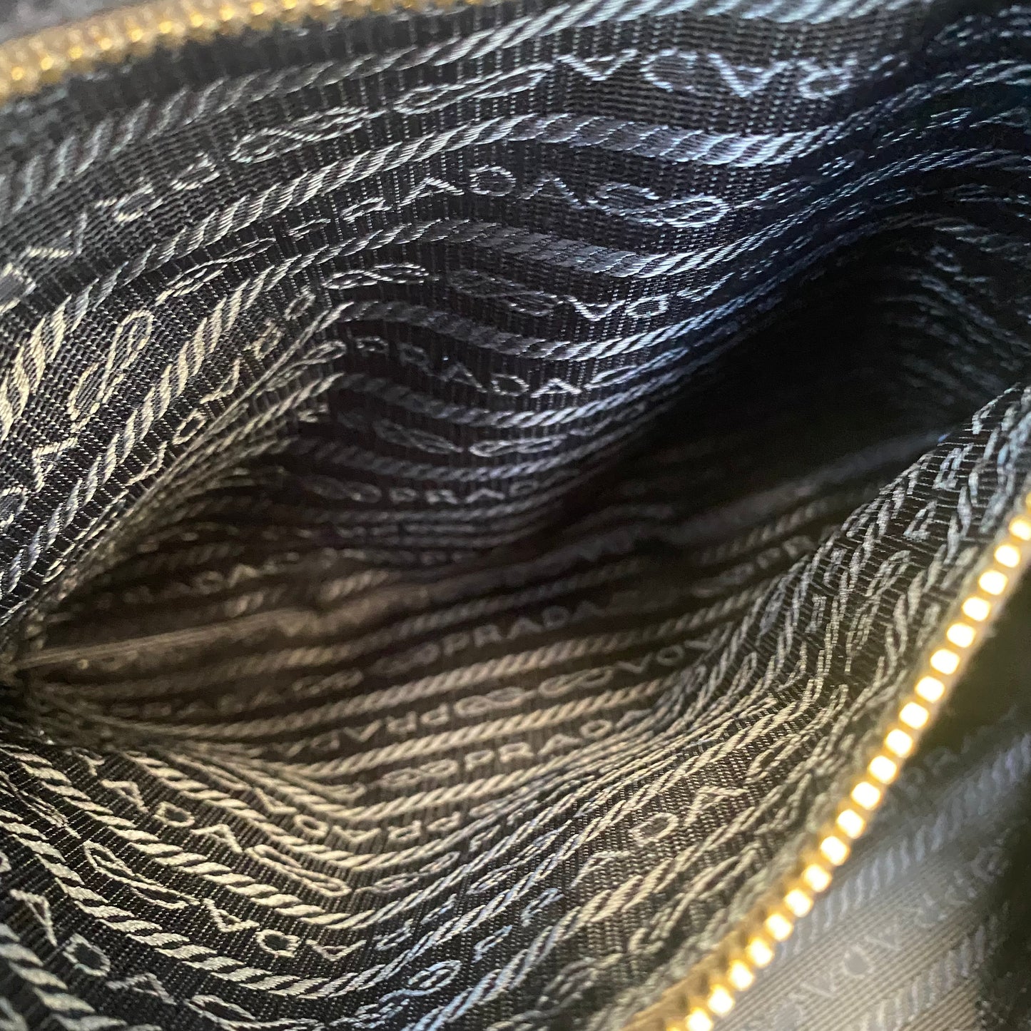 Prada Pushlock Hobo Vitello Daino Shoulder Bag