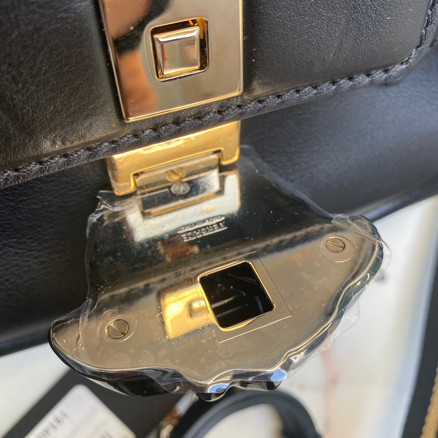 Versace Medium Palazzo Empire Leather Satchel