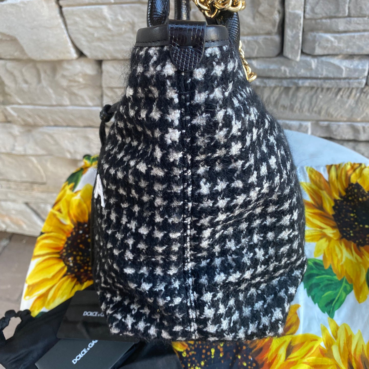 Dolce & Gabbana Small Tweed Capri Tote