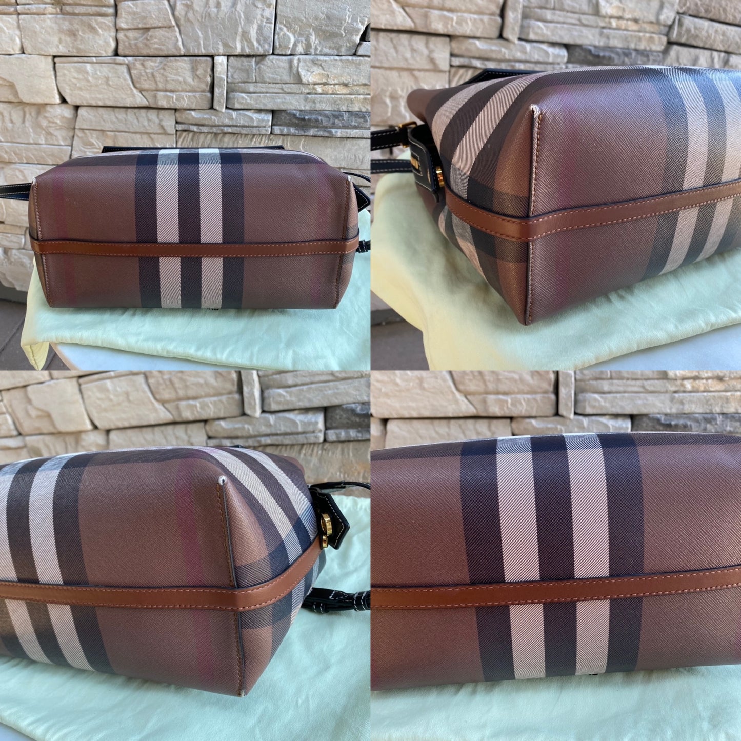 Burberry Catherine Smoked Check Tote Bag