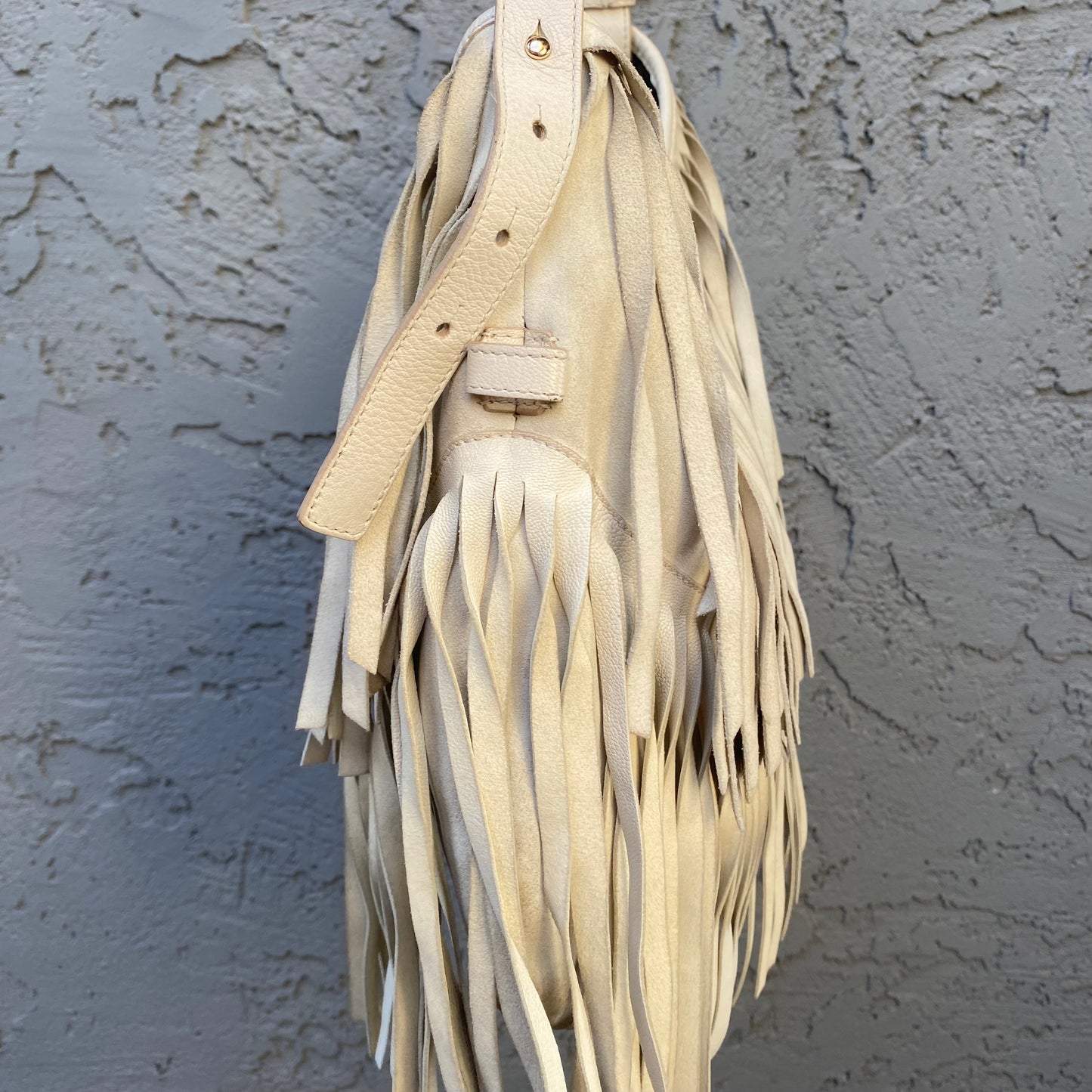 Yves Saint Laurent Vintage Mombasa Fringe Shoulder Bag