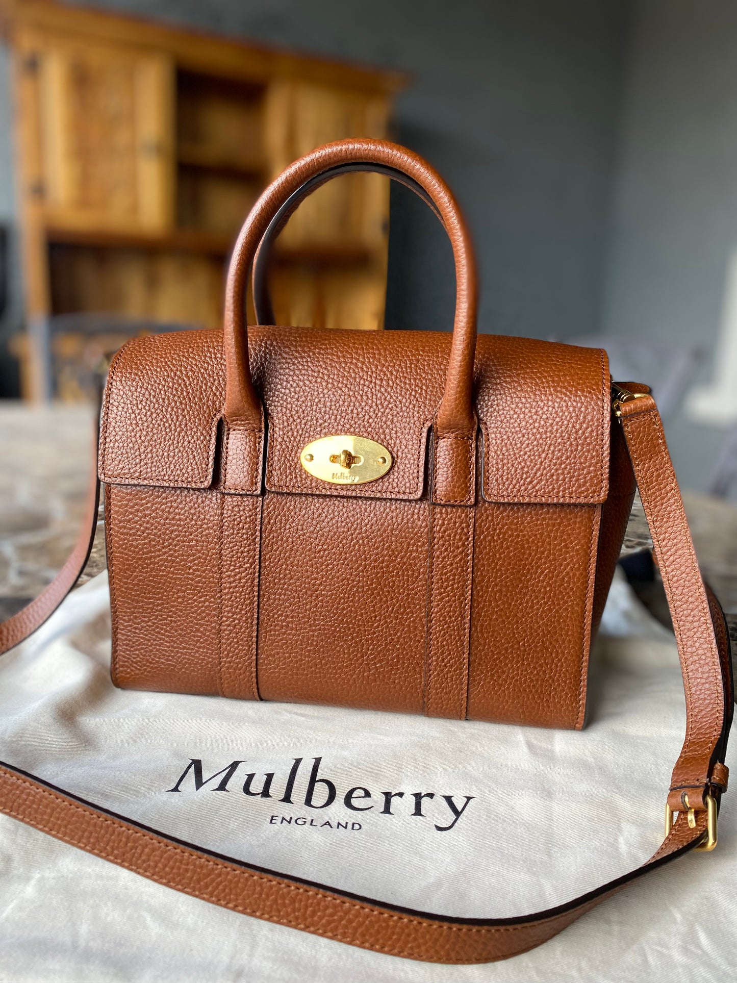 Mulberry Small Bayswater Grained Leather Tote