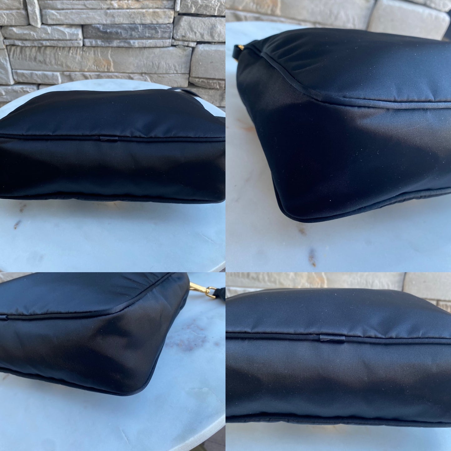 Versace Medusa Nylon Tribute Chain Shoulder Bag