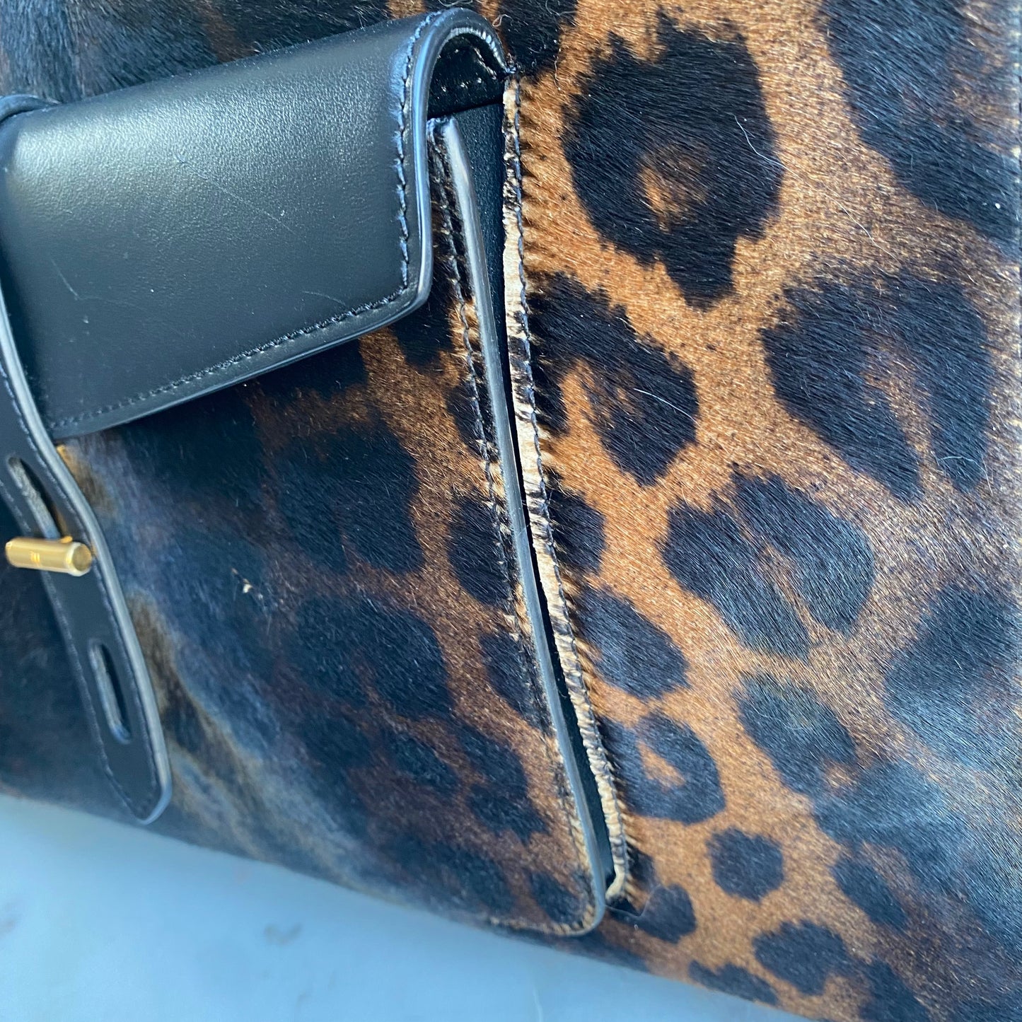 Tom Ford Rialto Leopard Top Handle Tote