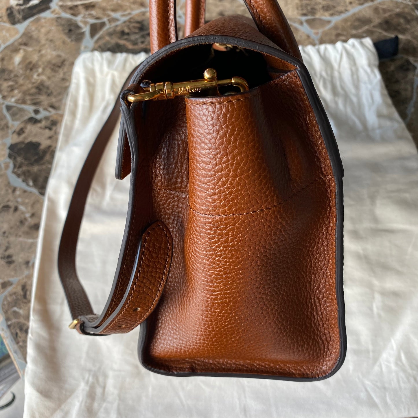 Mulberry Small Bayswater Grained Leather Tote