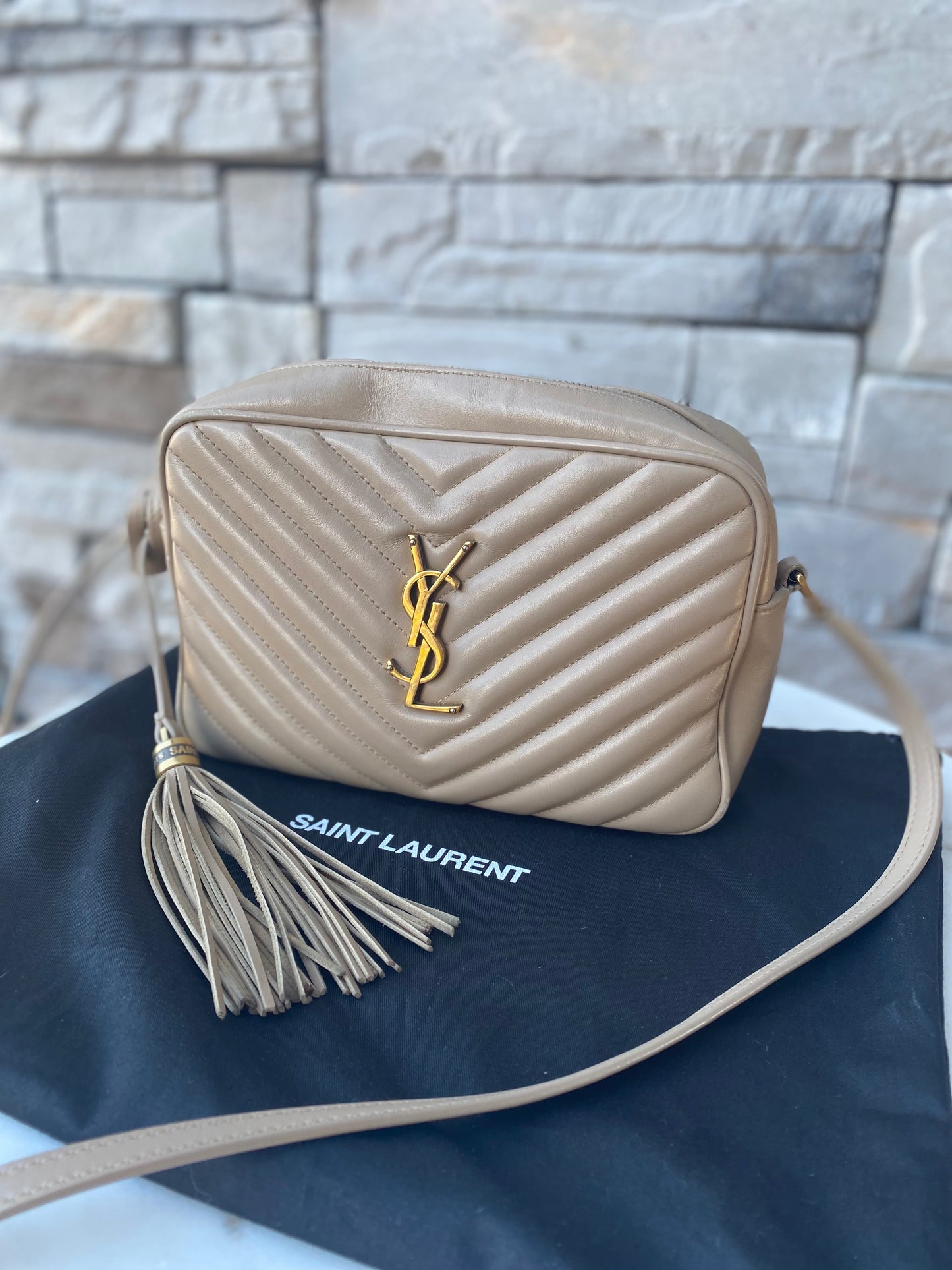 Saint Laurent Lou Matelassé Leather Camera Bag