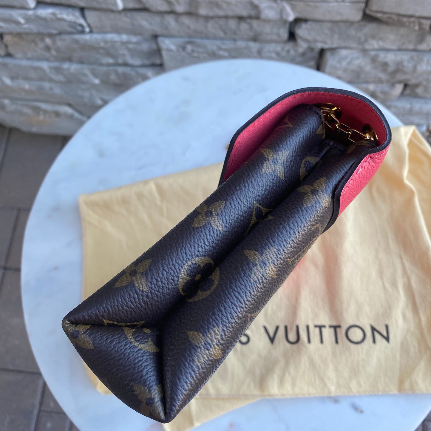 Louis Vuitton Pallas Chain Monogram Dahlia Shoulder Bag