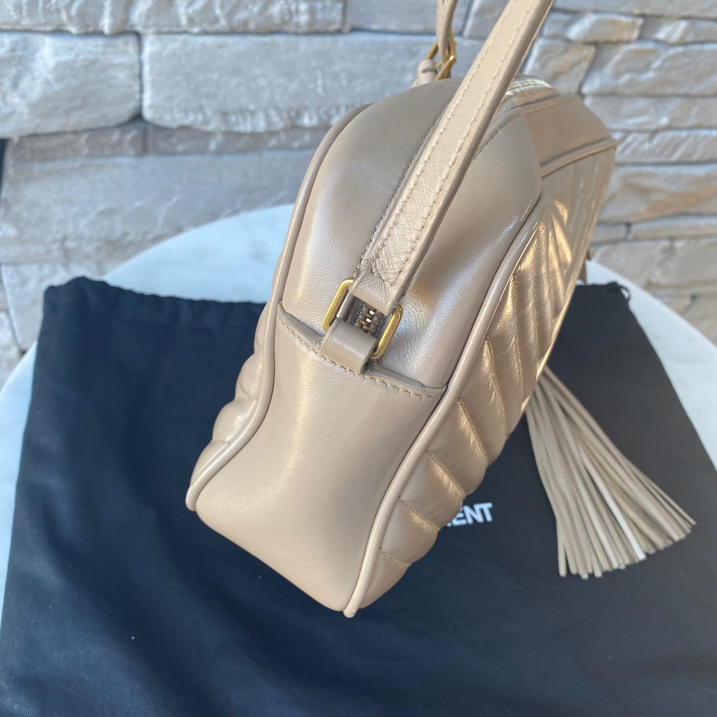 Saint Laurent Lou Matelassé Leather Camera Bag