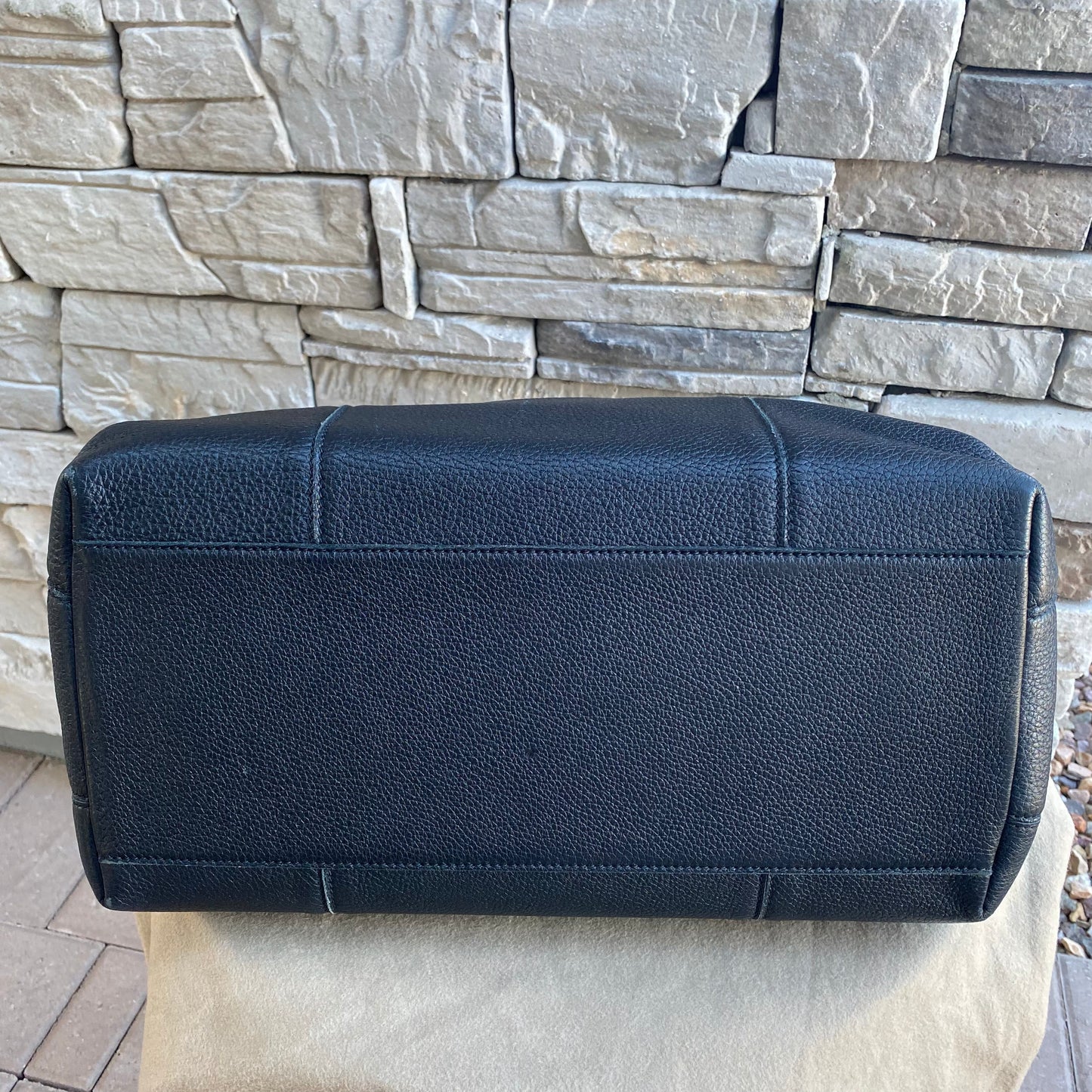 Bottega Veneta Roma Triple-Compartment Pebbled Leather Intrecciato Tote Bag