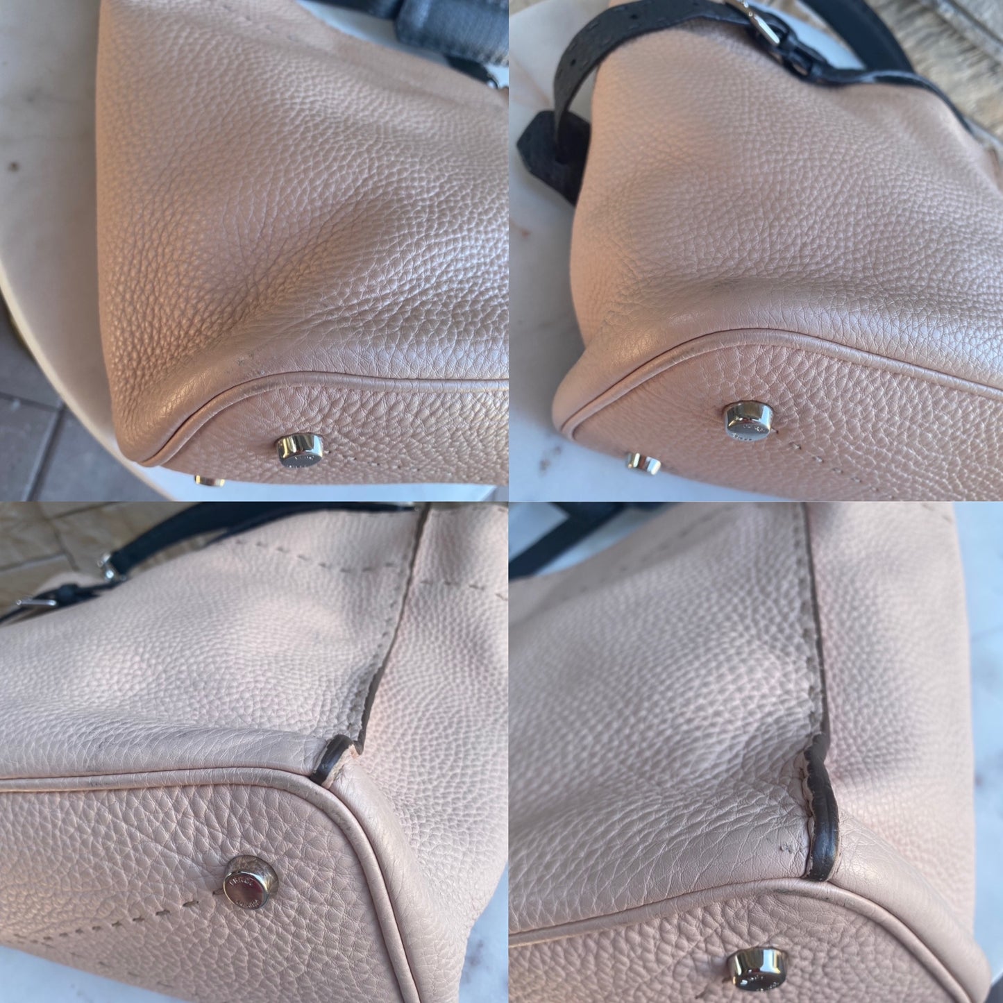 Fendi Selleria Leather Anna Bucket Bag