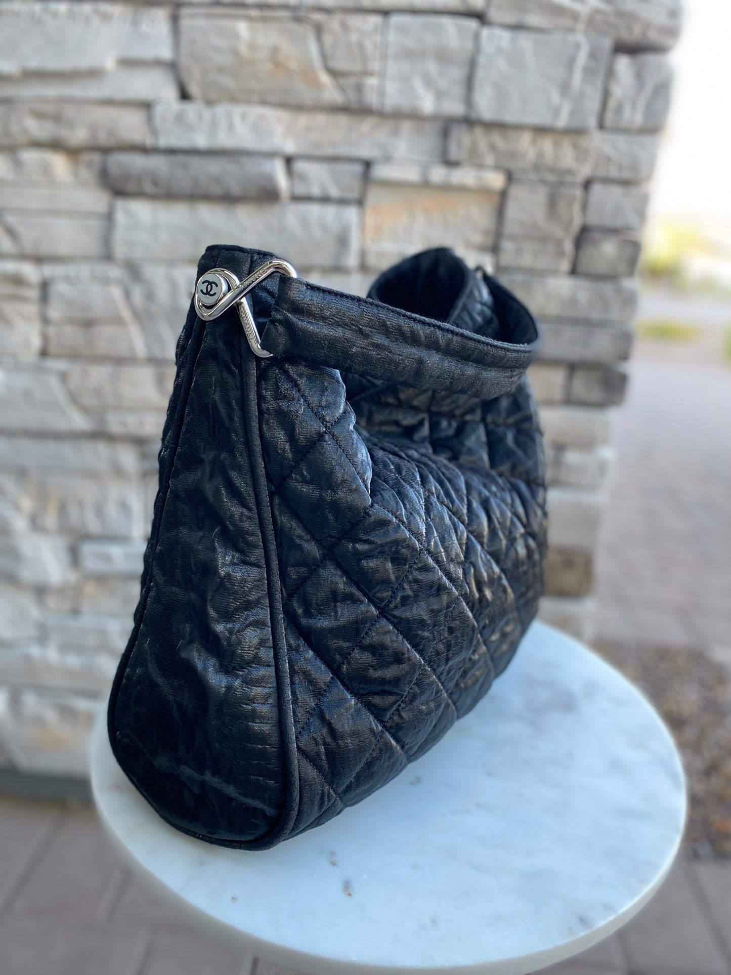 Chanel Le Marais Coated Canvas Hobo