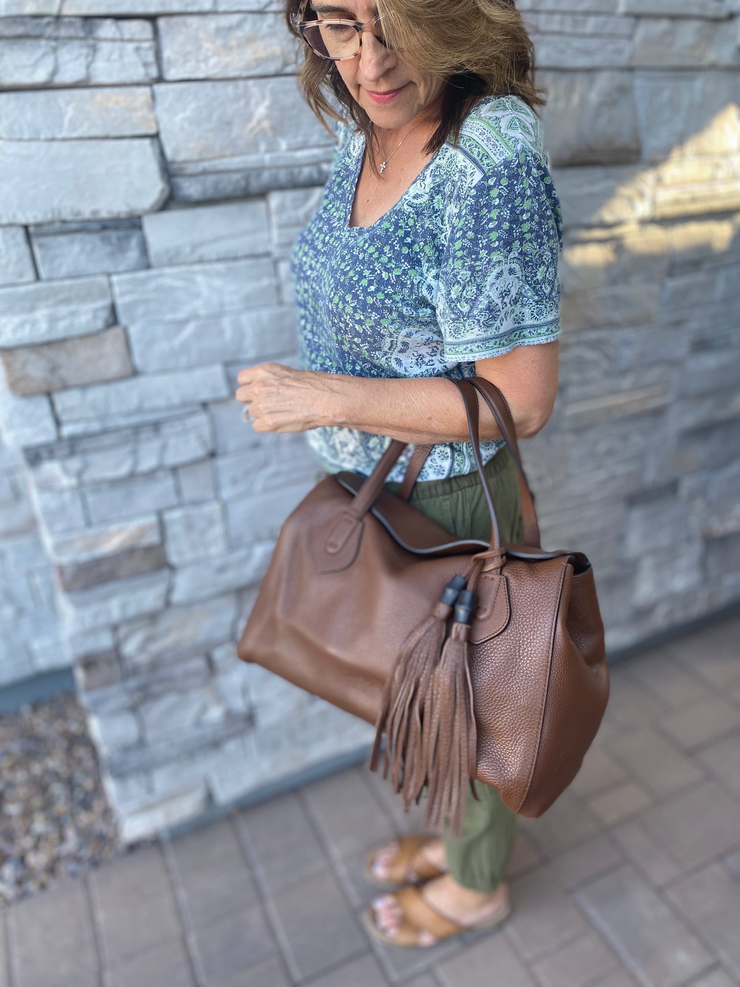 Gucci Bamboo Lady Tassel Satchel