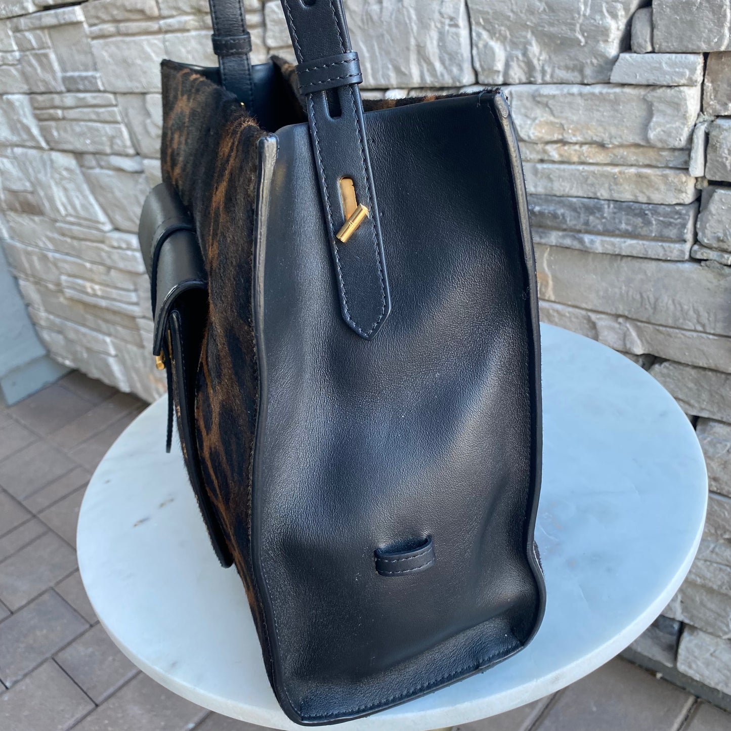 Tom Ford Rialto Leopard Top Handle Tote