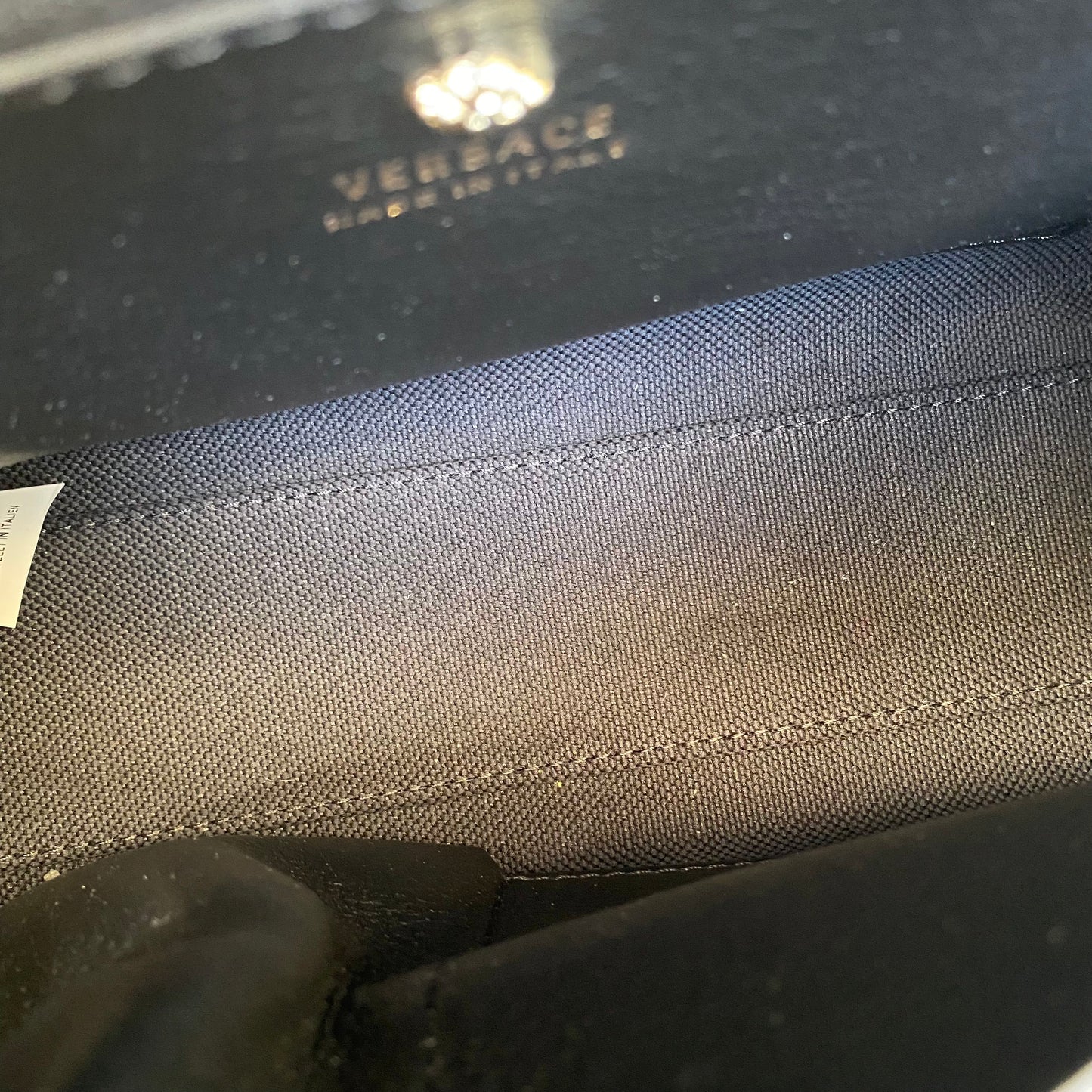 Versace Medium Palazzo Empire Leather Satchel