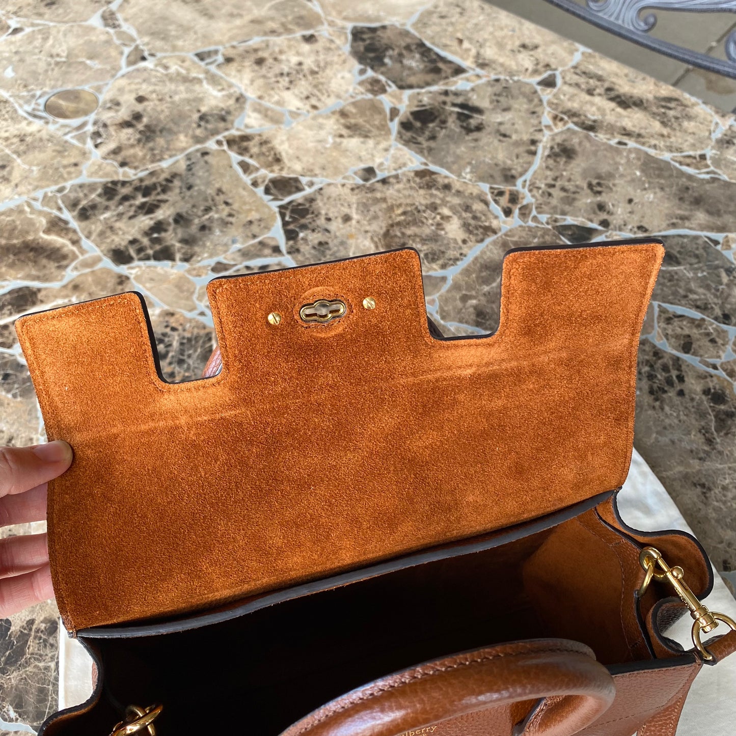 Mulberry Small Bayswater Grained Leather Tote