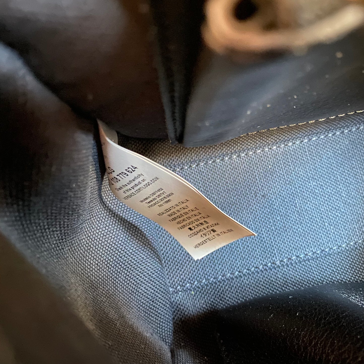 Versace Medium Palazzo Empire Leather Satchel