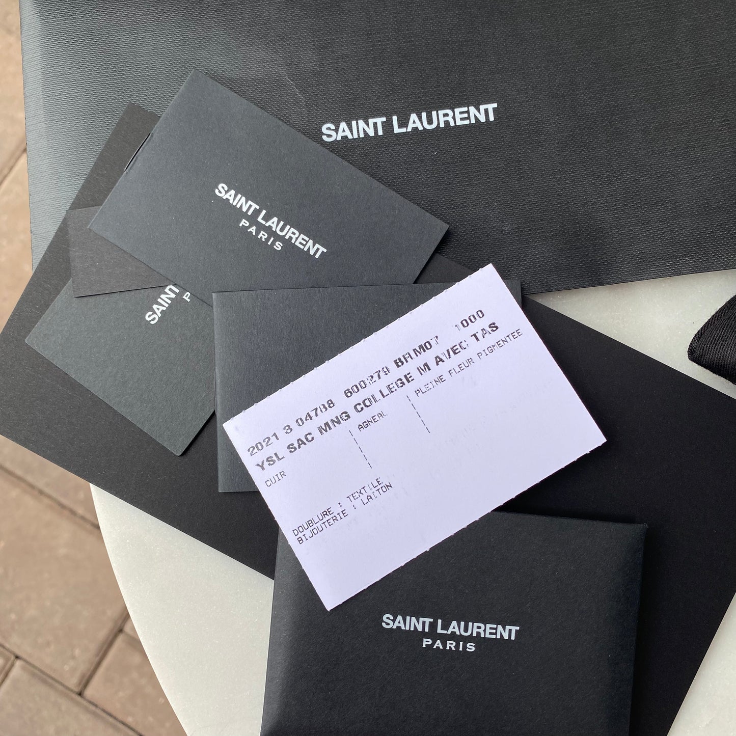 Saint Laurent Matelasse Medium College Bag
